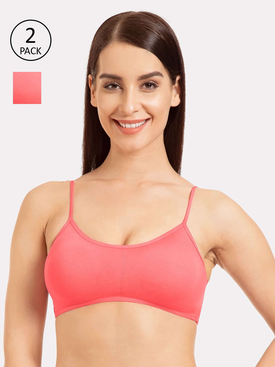 

Tweens Set of 2 Bra, Coral