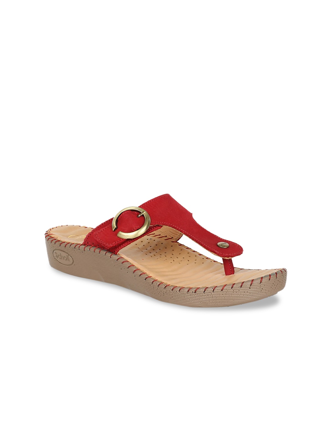 

Scholl Women Red Solid Comfort Heels