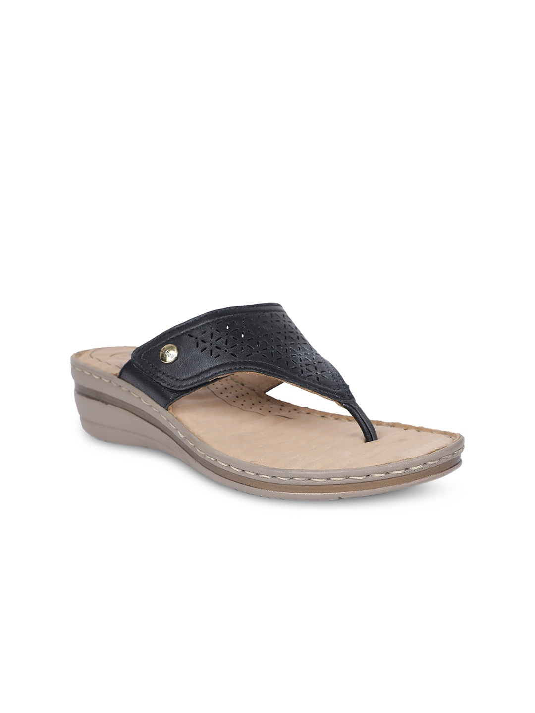 

Scholl Women Black Textured Sandals