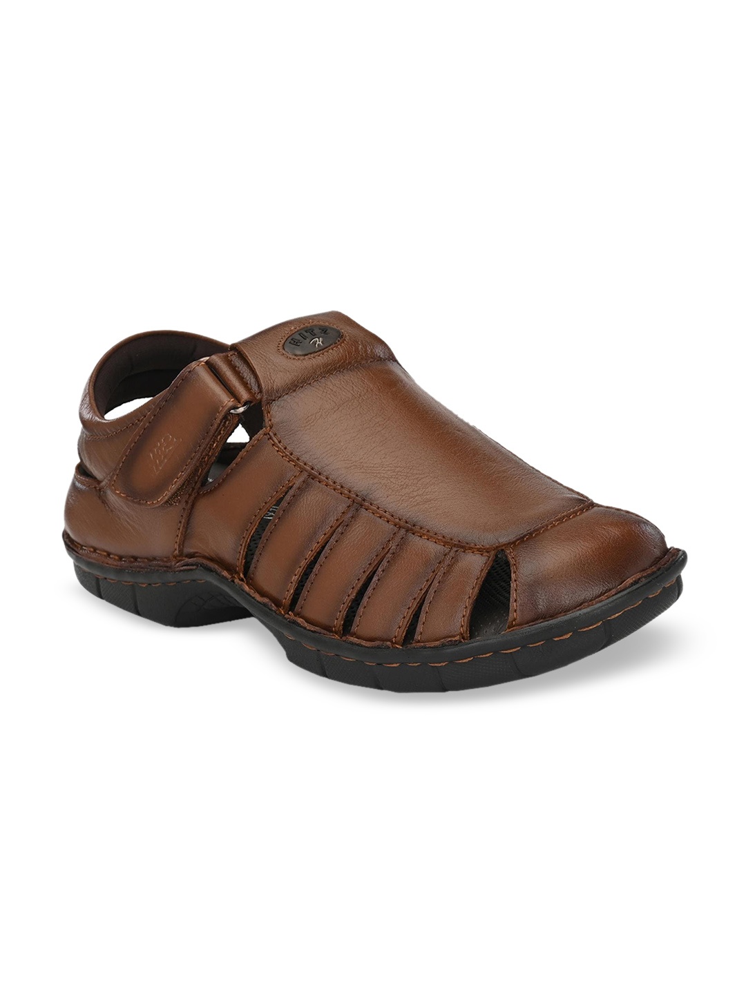 

Hitz Men Brown Leather Fisherman Sandals
