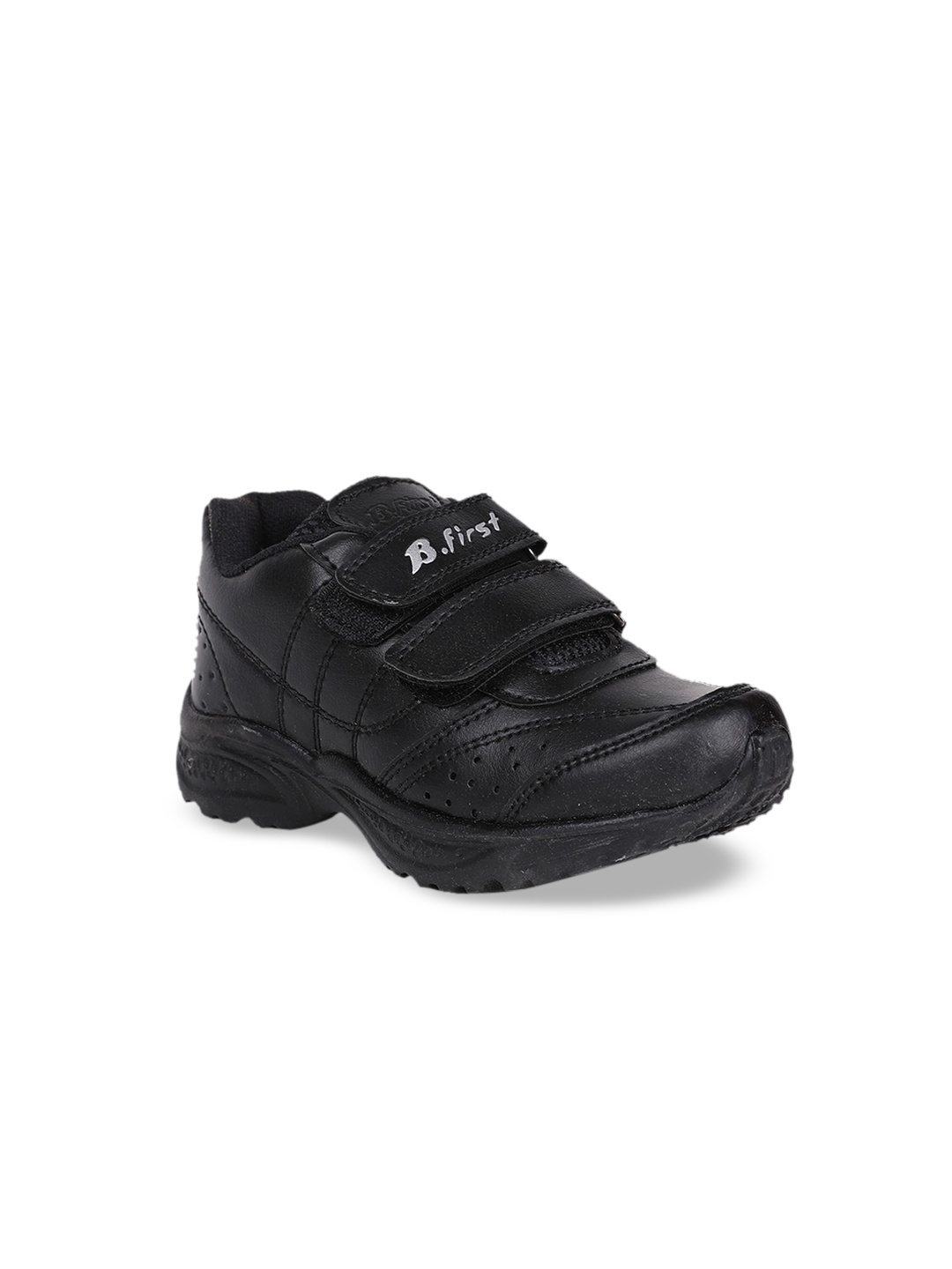 

Bata Boys Black Solid Sneakers