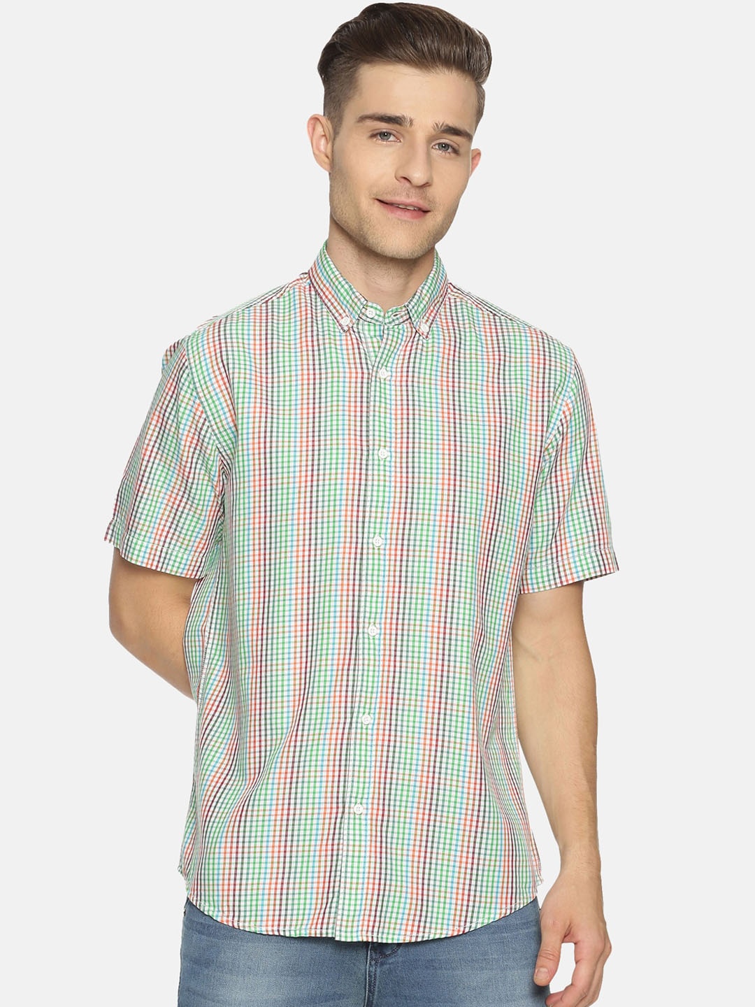 

IVOC Men Multicoloured Regular Fit Checked Casual Shirt, Multi