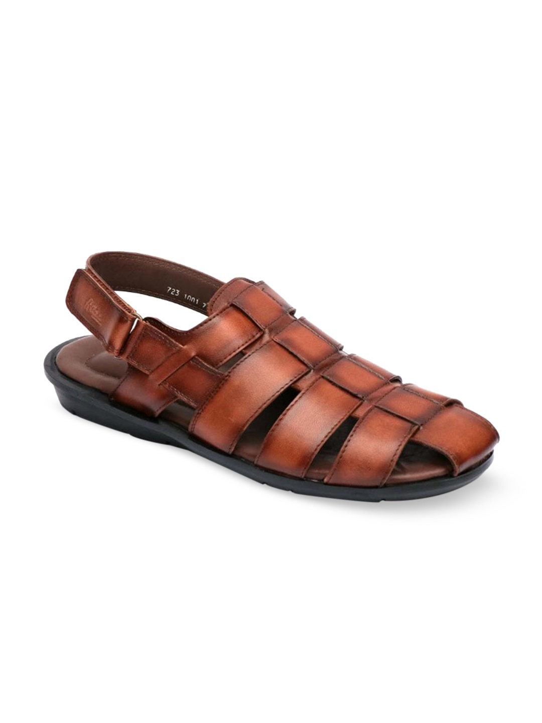 

Hitz Men Brown Leather Fisherman Sandals
