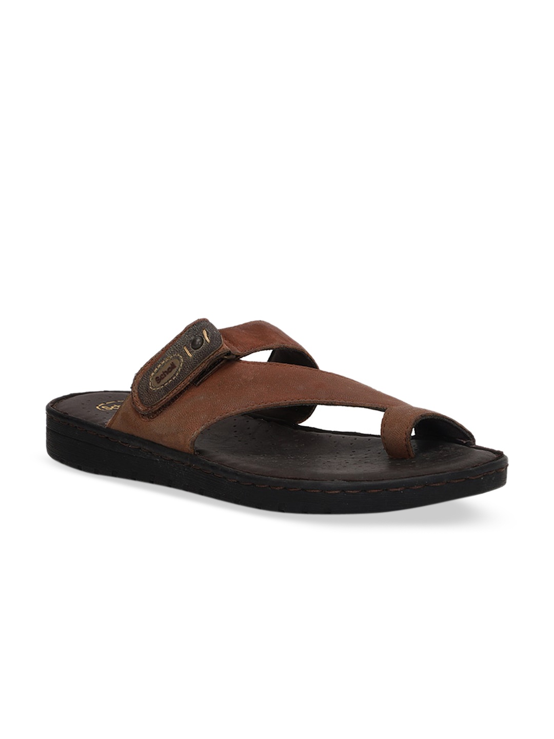 

Scholl Men Brown Leather Comfort Sandals