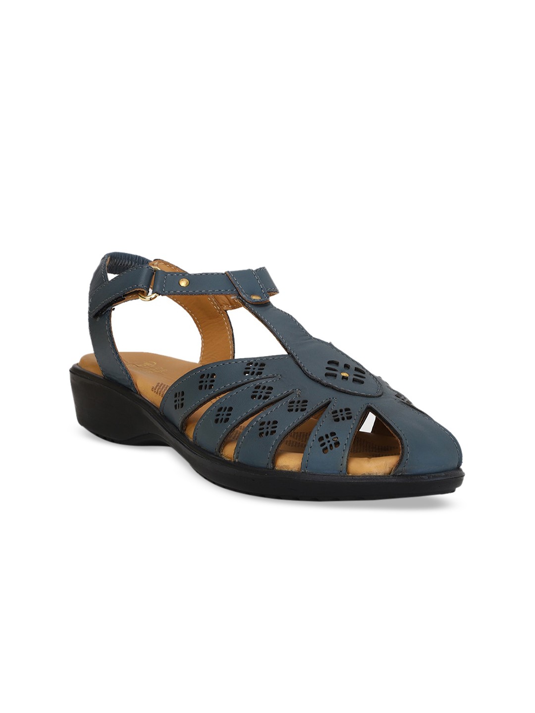 

Scholl Women Blue Solid Comfort Pumps