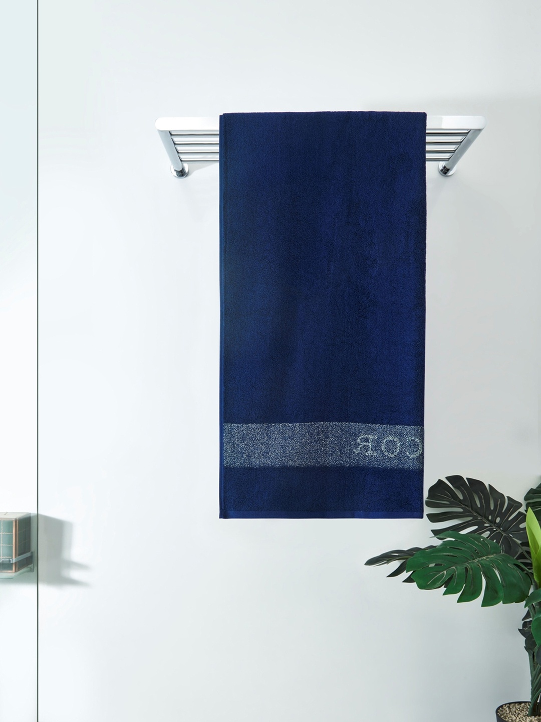 

DDecor Unisex Blue Solid 600 GSM Live Beautiful Bath Towel