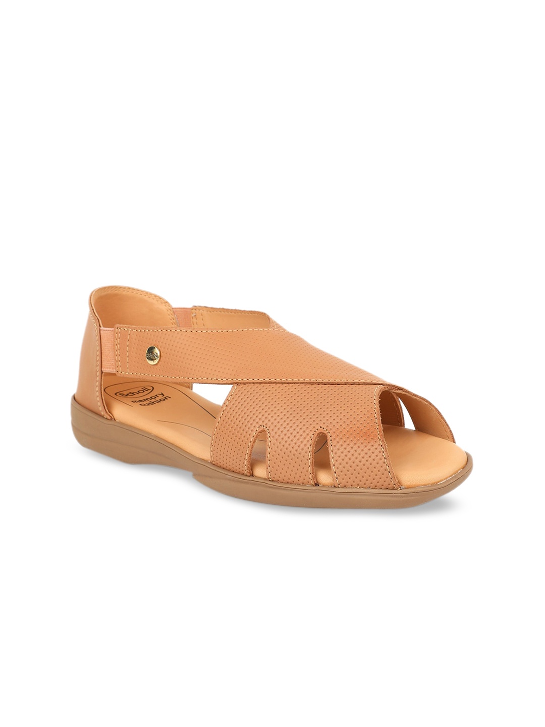 

Scholl Women Beige Solid Leather Ballerinas