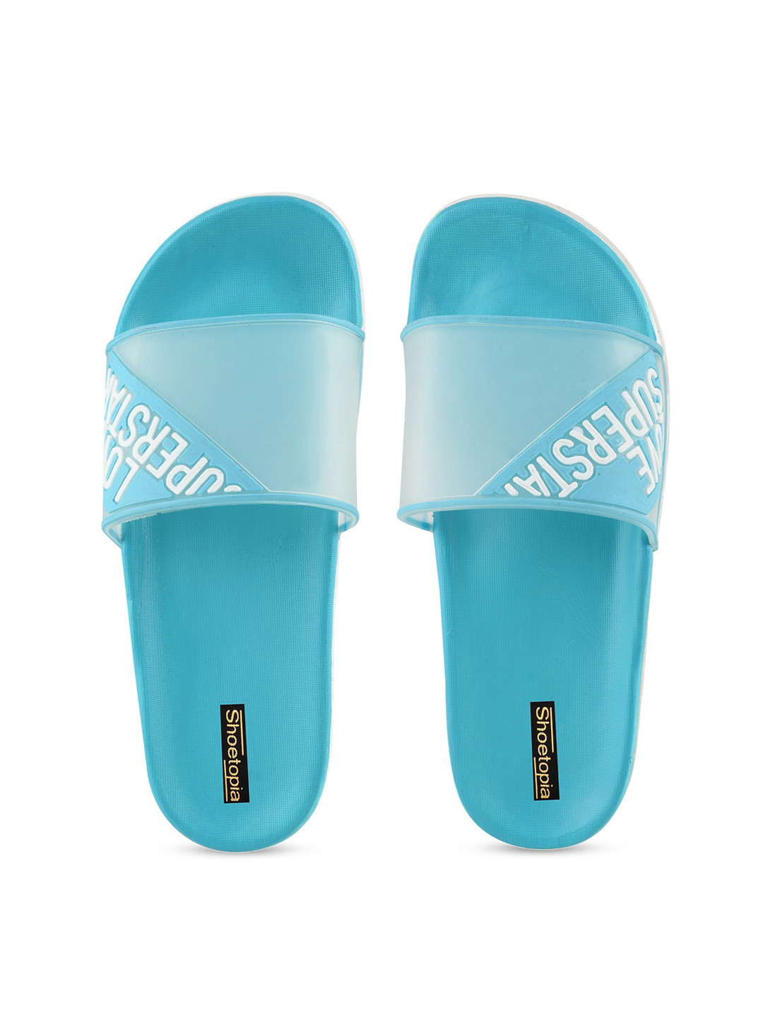 

Shoetopia Women Blue Solid Sliders