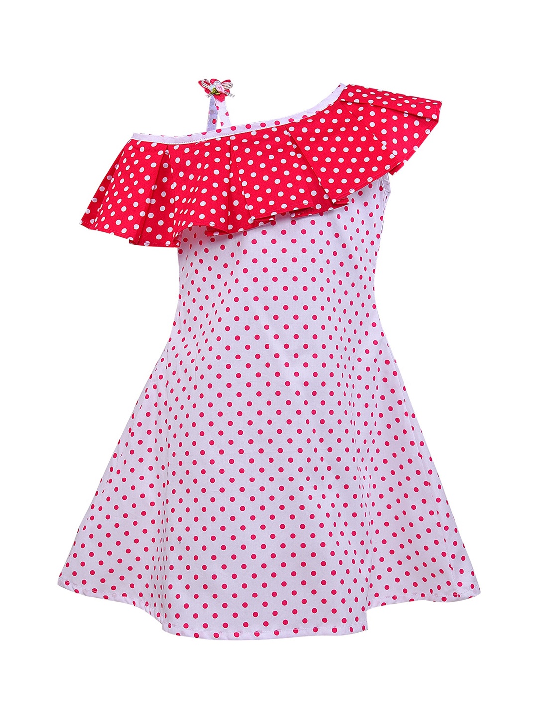 Wish Karo Girls Pink Printed A-Line Dress