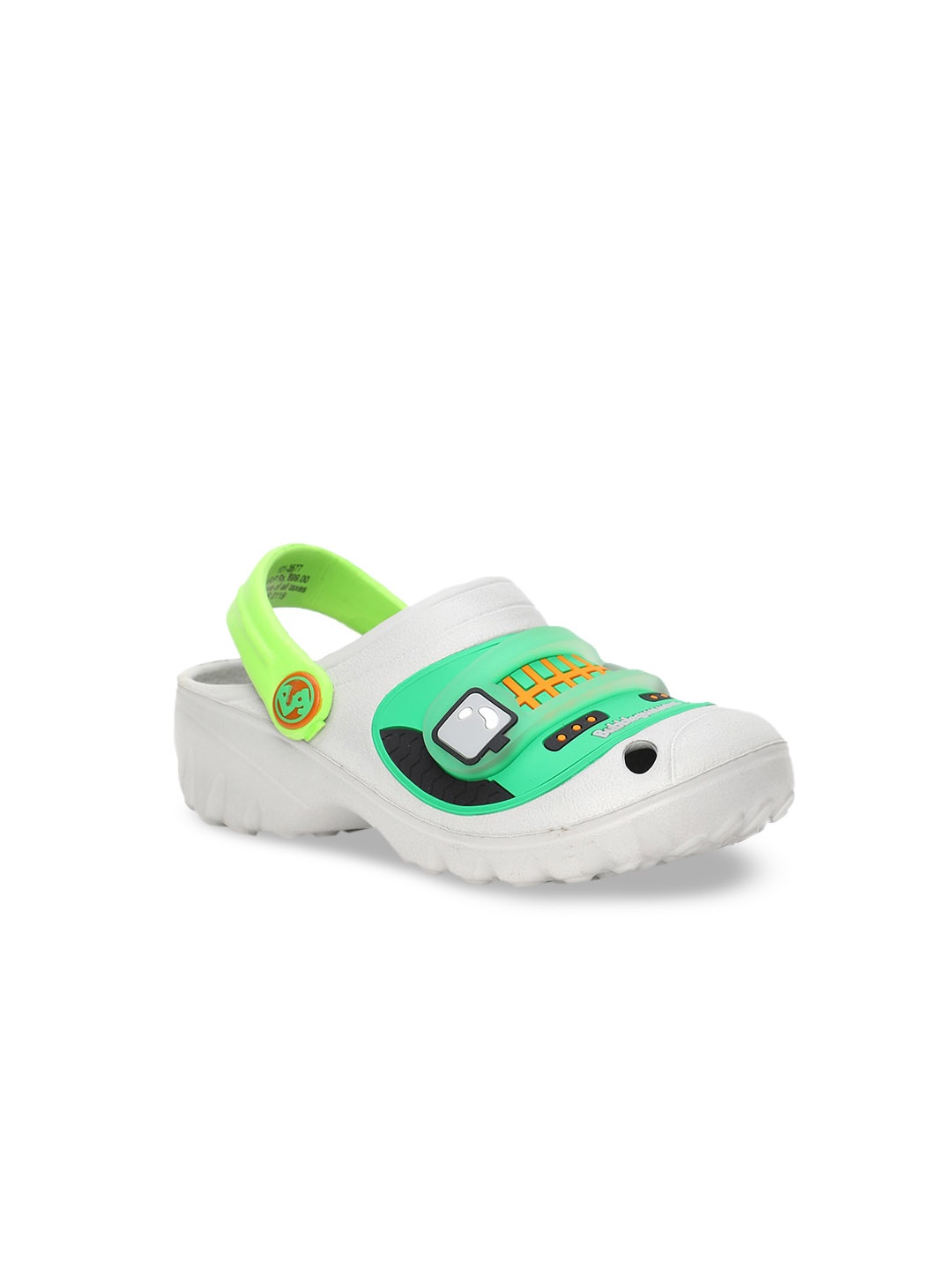 

Bubblegummers Boys Grey & Green Clogs