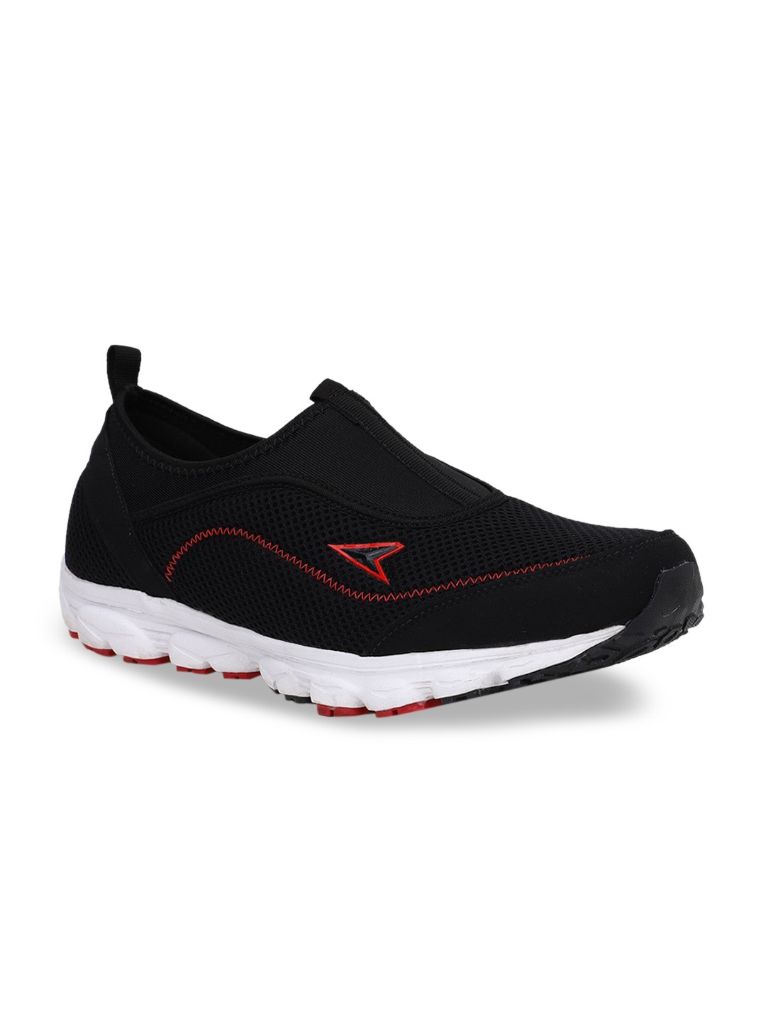 

Power Men Black Mesh Walking Shoes