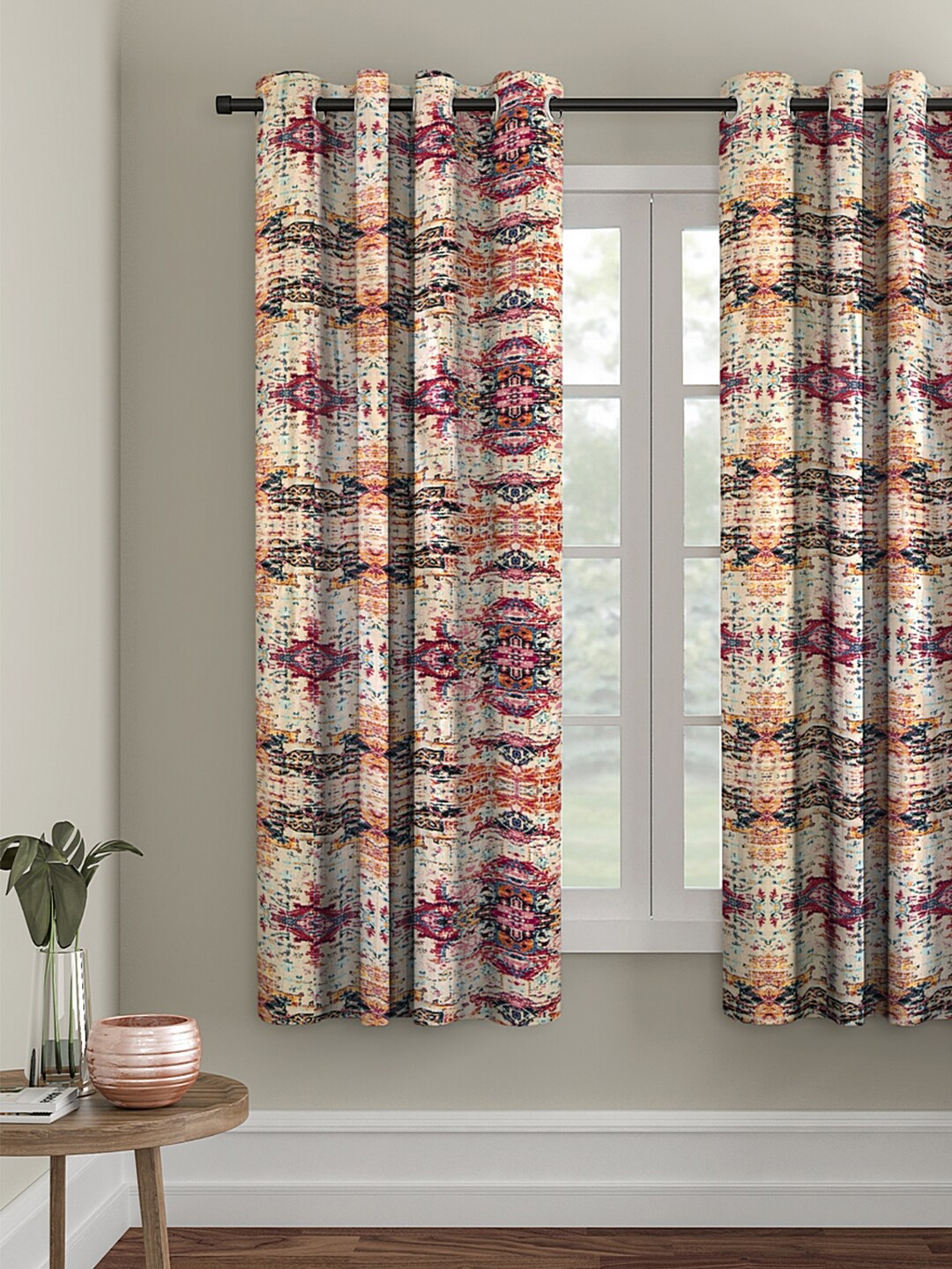 

eyda Beige Single Window Curtain