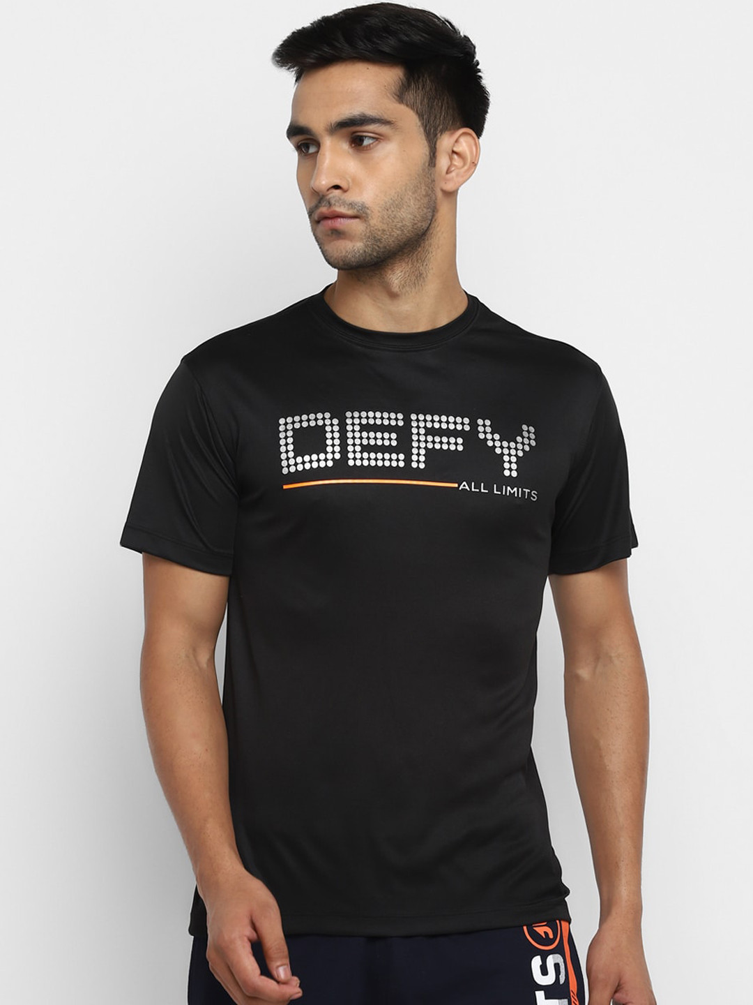 

OFF LIMITS Men Black Printed Round Neck T-shirt