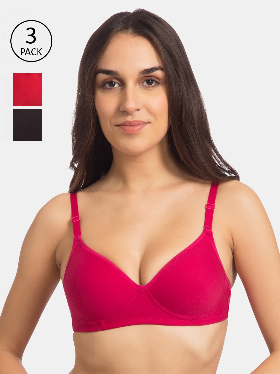 

Tweens Set of 3 Everyday Bra, Pink