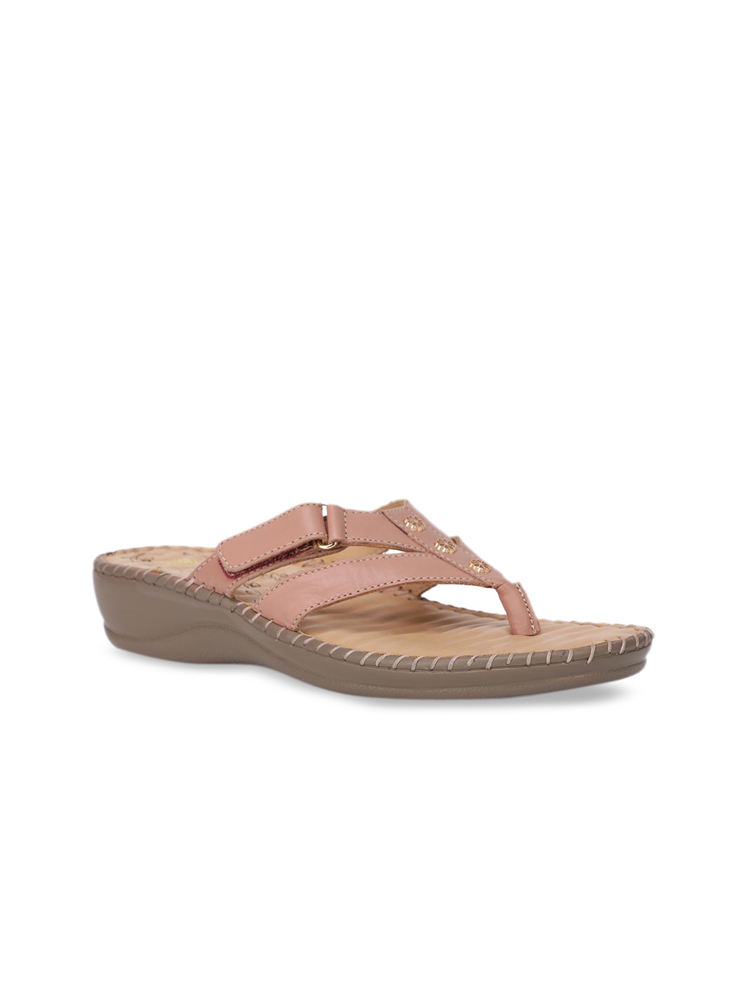 

Scholl Women Pink Textured Leather Comfort Heels