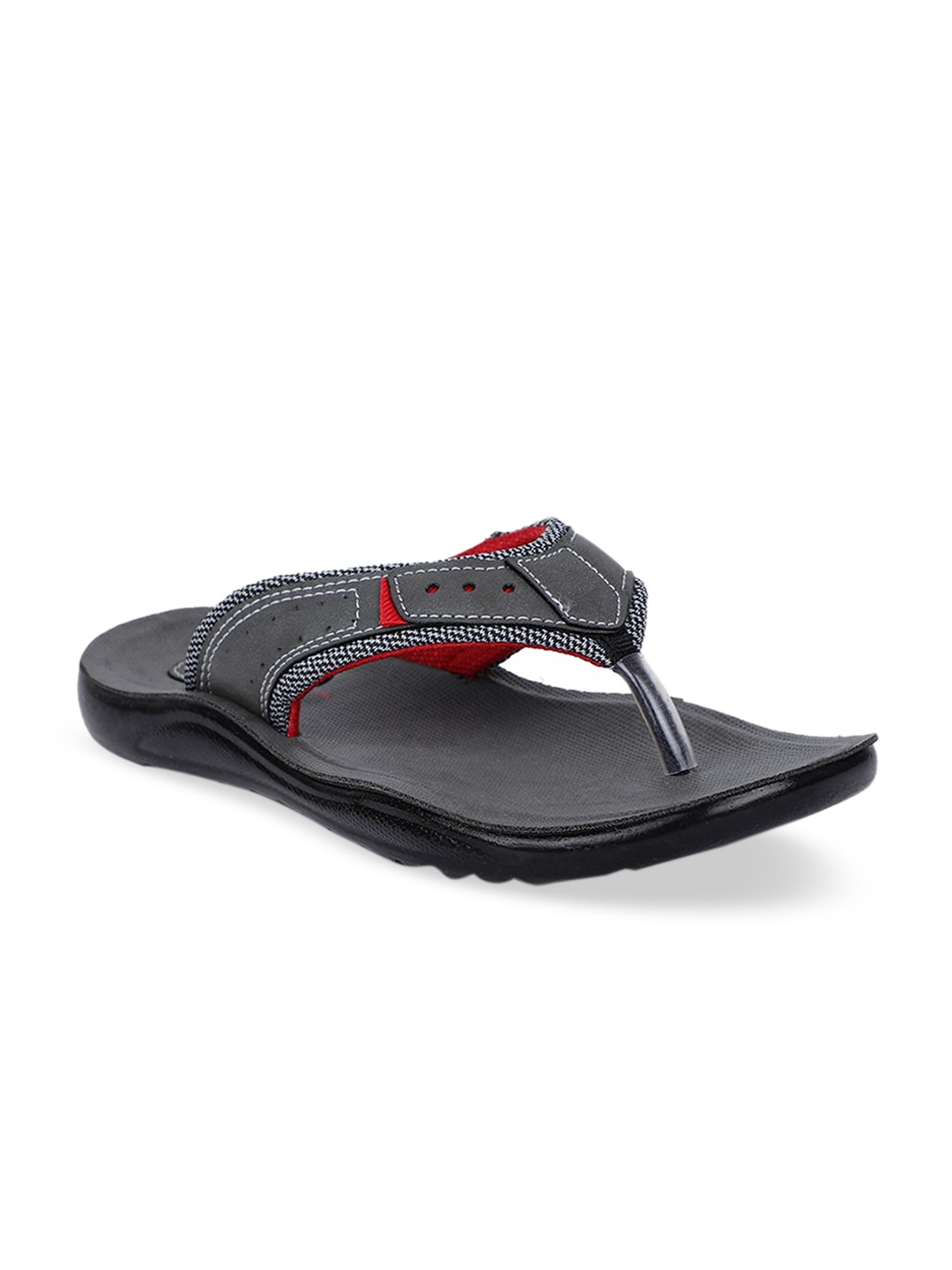 

Bata Boys Grey Solid Thong Flip-Flops