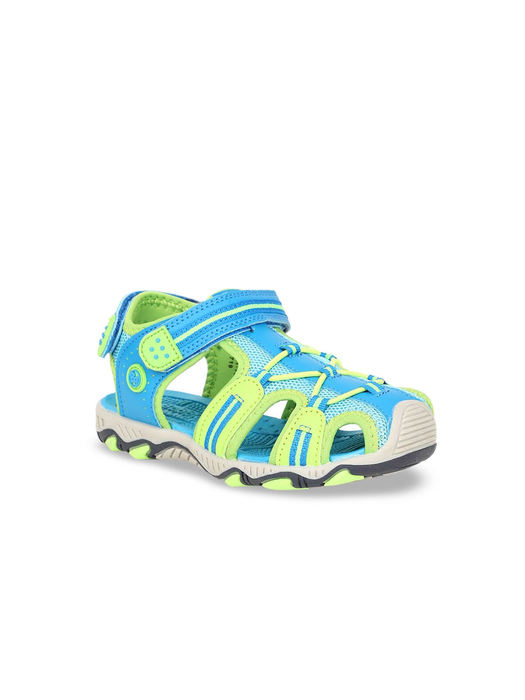

Bubblegummers Boys Green & Blue Fisherman Sandals