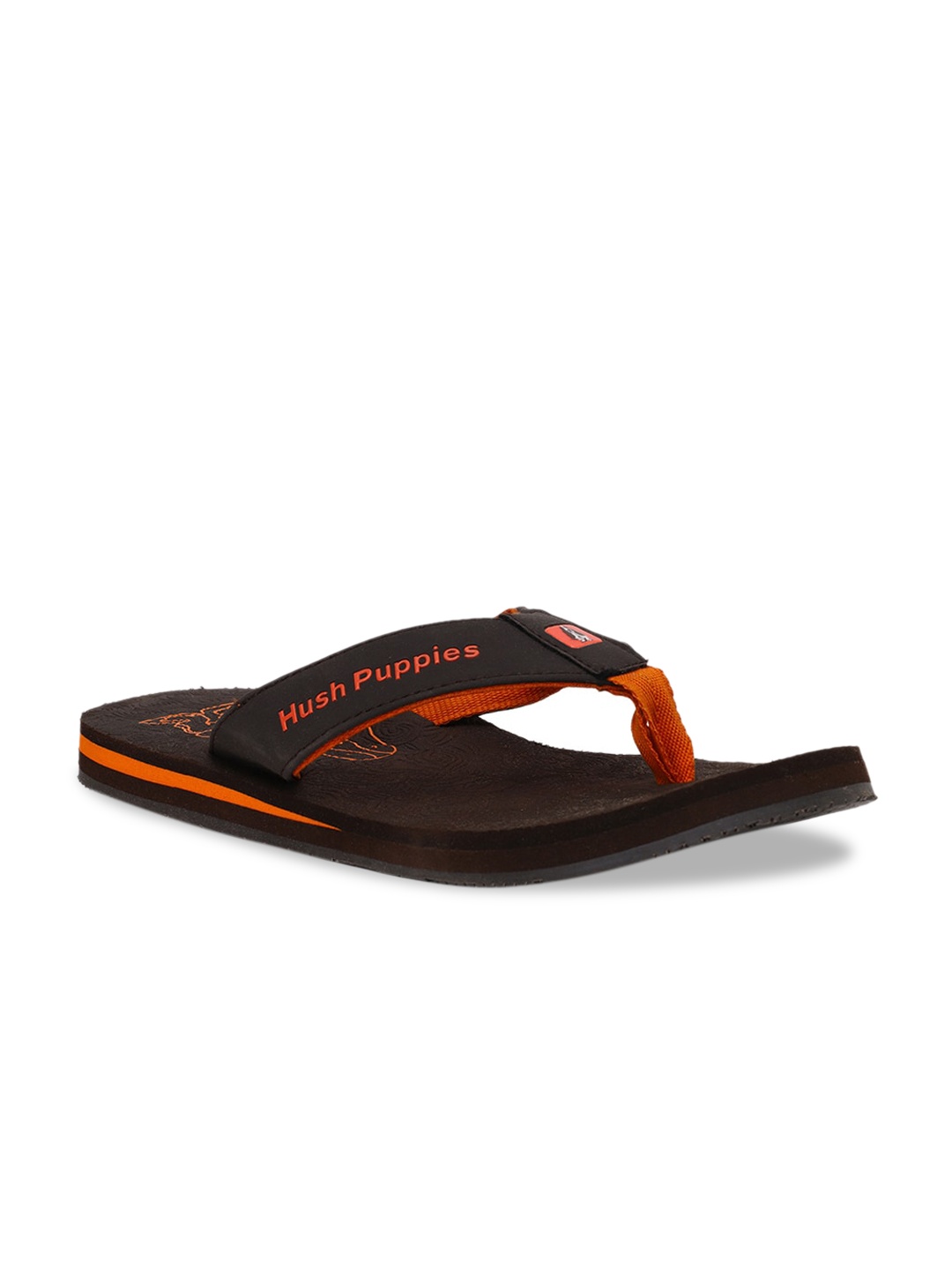 

Hush Puppies Men Brown & Red Printed Thong Flip-Flops