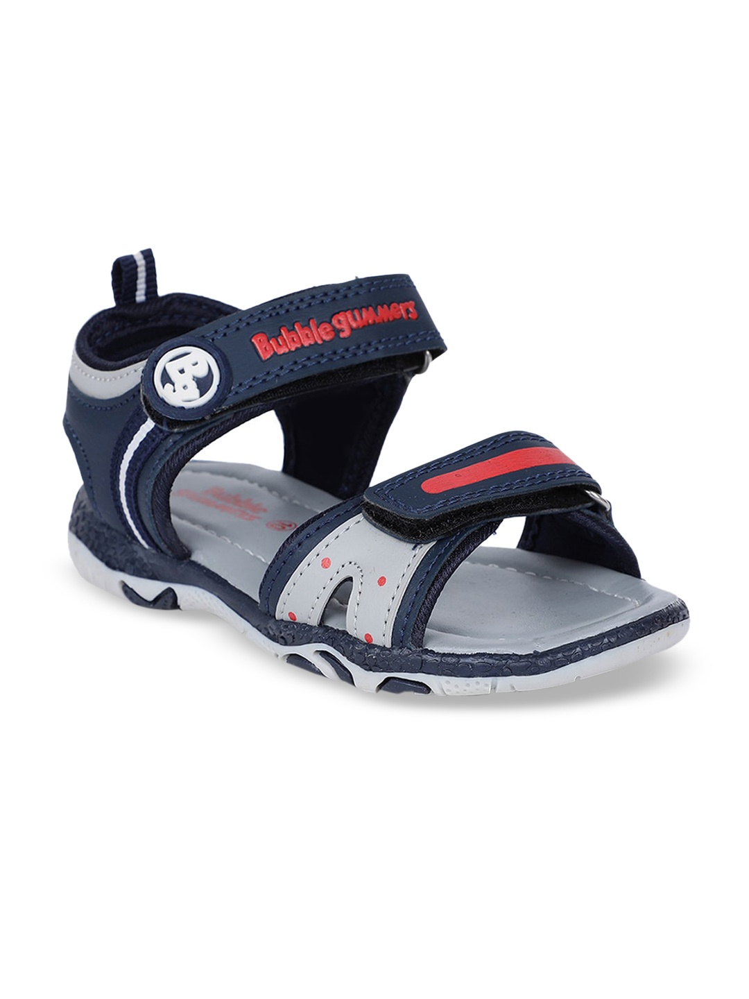 

Bubblegummers Boys Navy Blue & Grey Sports Sandal