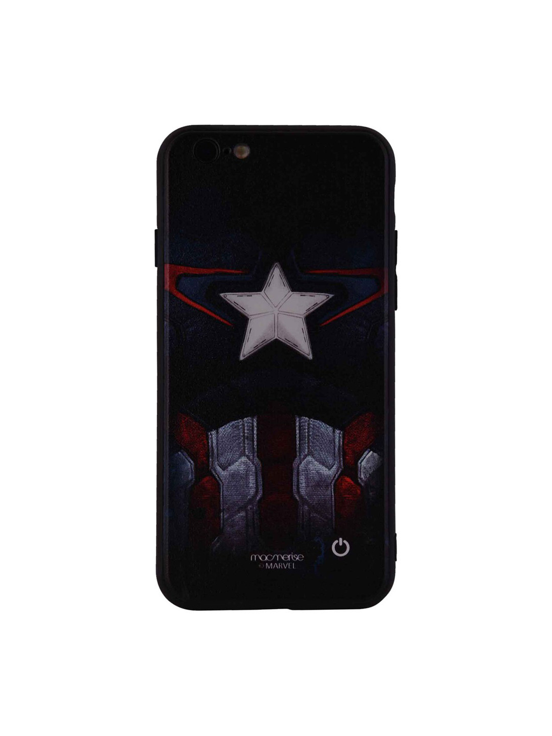 

macmerise Blue & Grey Marvel Comics Captain America Vintage Suit Lumous IPhone 6 Back Case