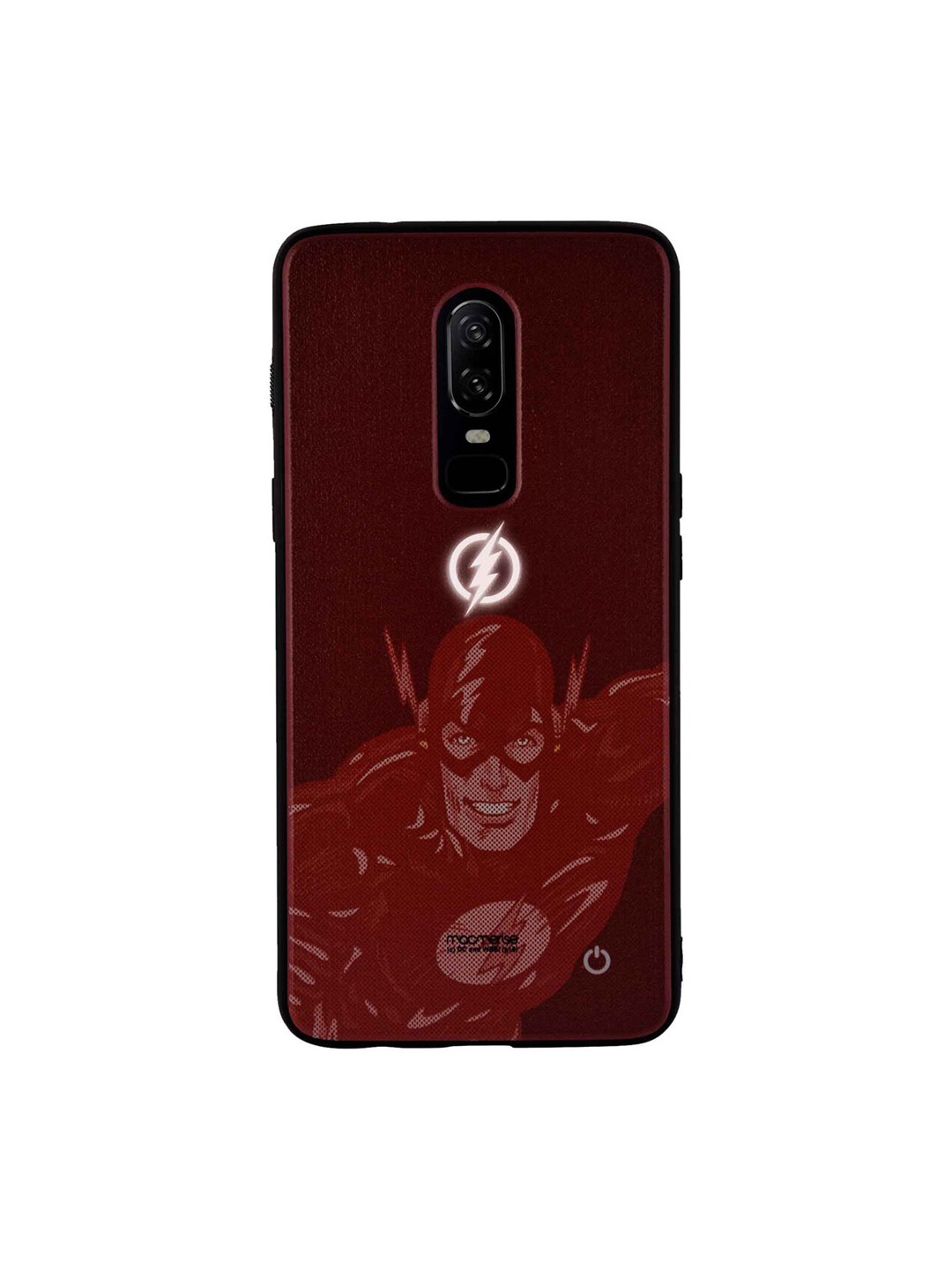 

macmerise Red DC Comics Fierce Flash Attack Lumous OnePlus 6 Back Case