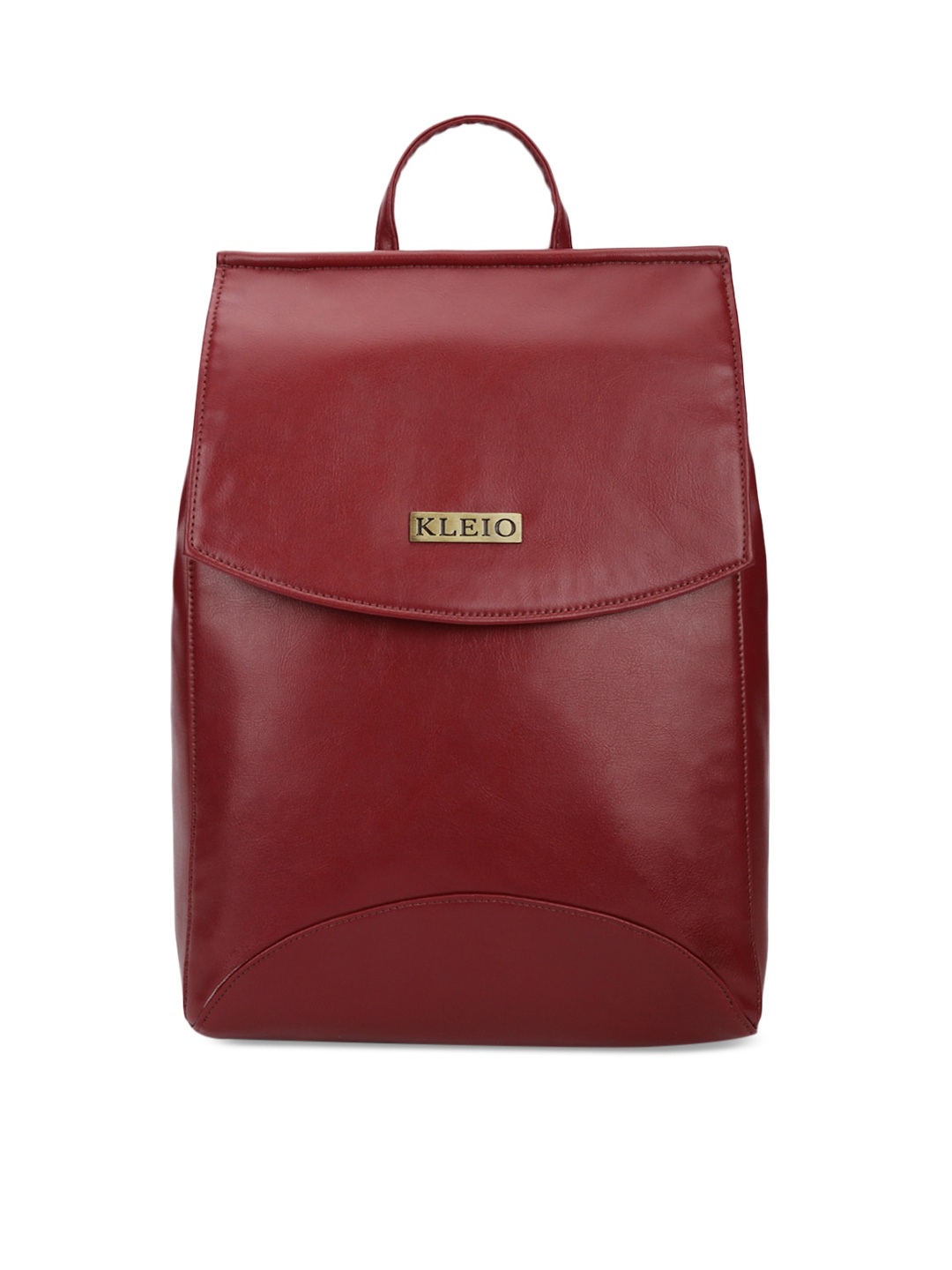 

KLEIO Women Solid Structured Backpack, Red