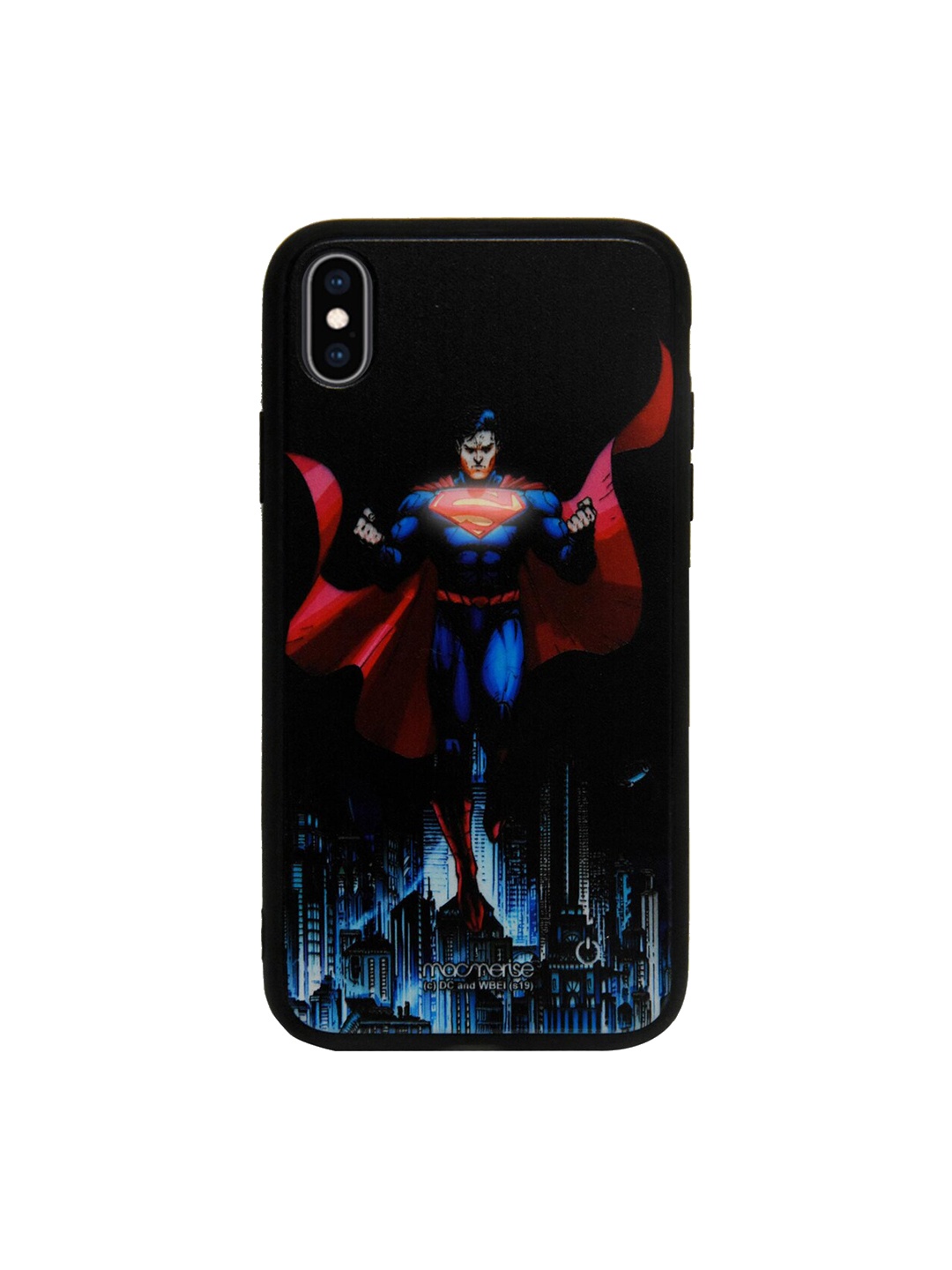 

macmerise Blue & Red DC Comics Metropolis Savior Lumous iPhone XS Max Back Case