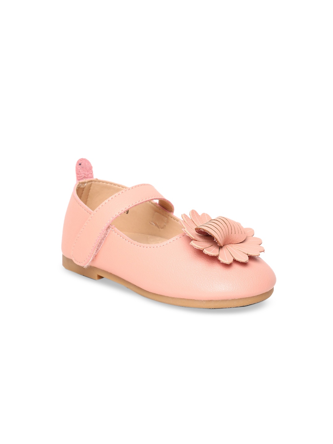 

Bubblegummers Girls Pink Solid PU Ballerinas