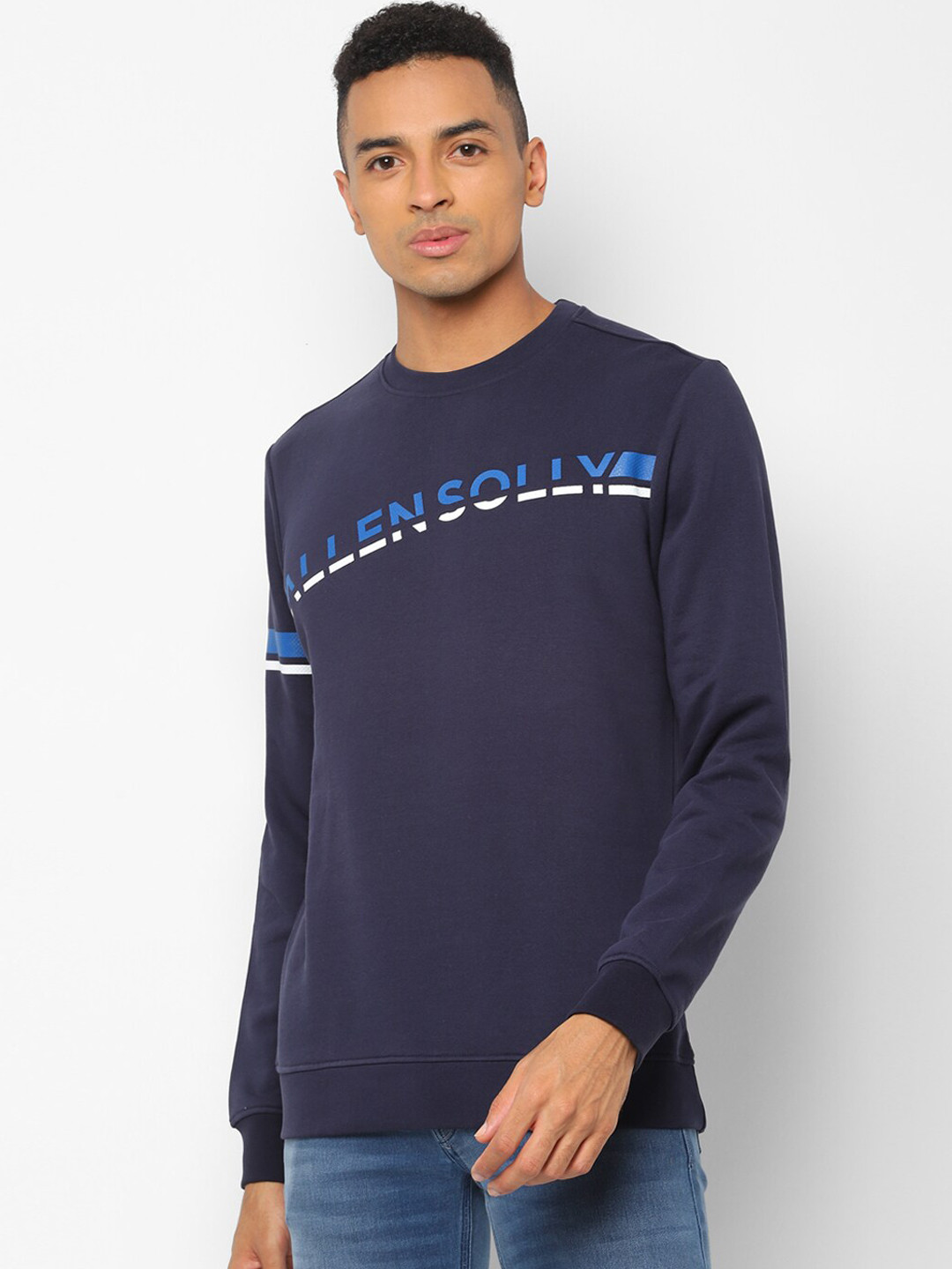 

Allen Solly Sport Men Navy Blue Printed Sweatshirt
