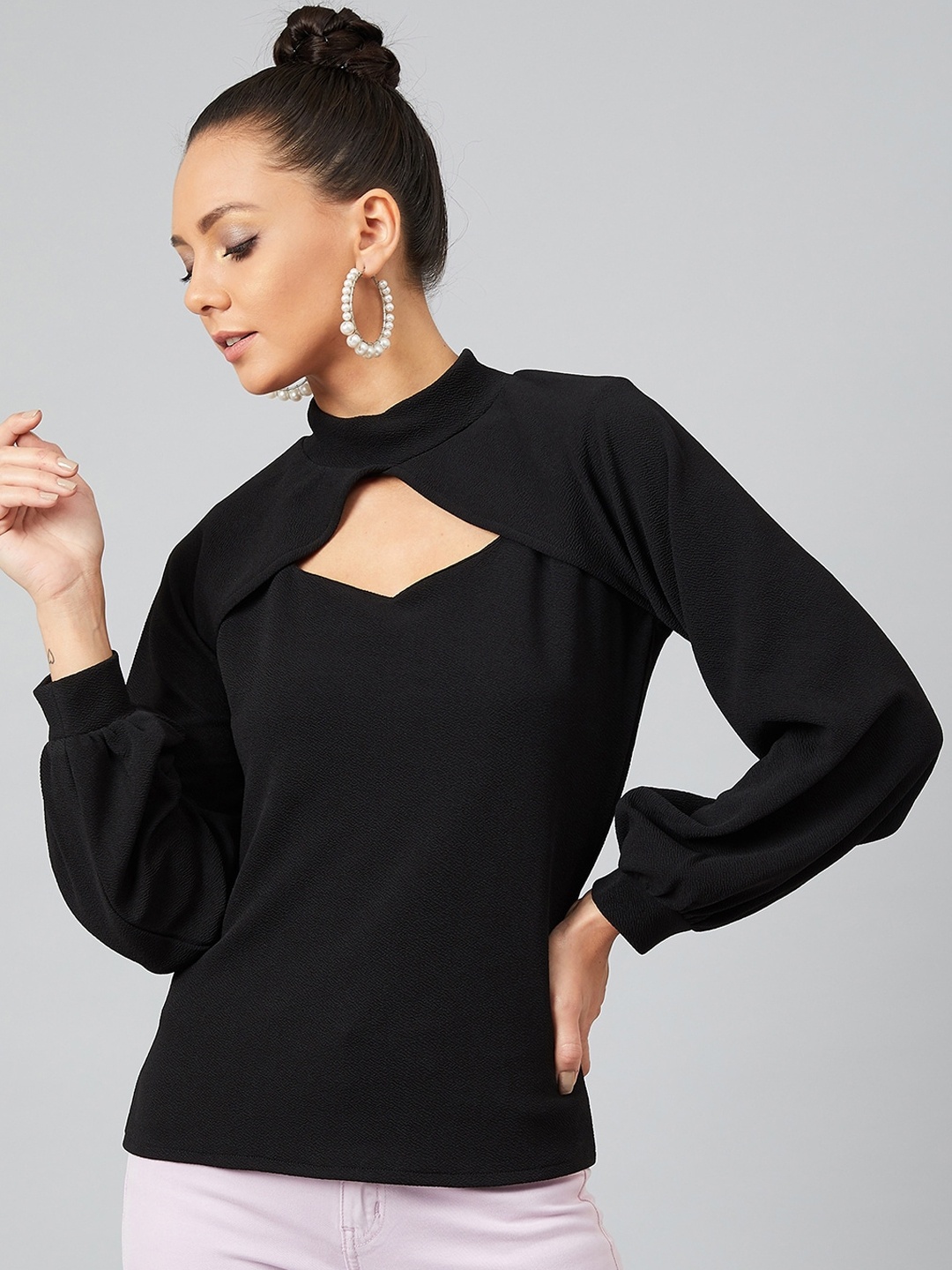 

Athena Women Black Solid Top