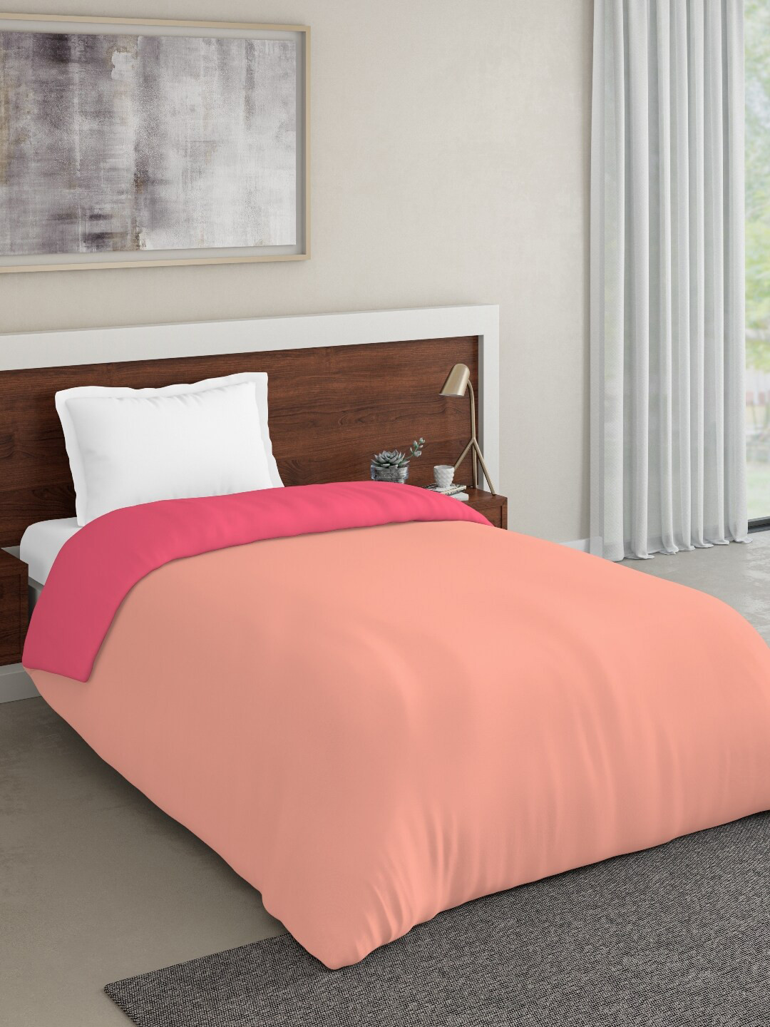 

DDecor Orange Solid Mild Winter 150 GSM Single Bed Comforter