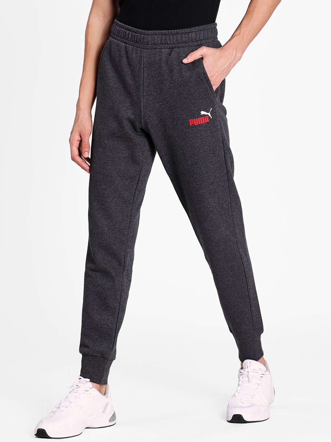 

Puma Men Charcoal Grey Essentials Sweatpants