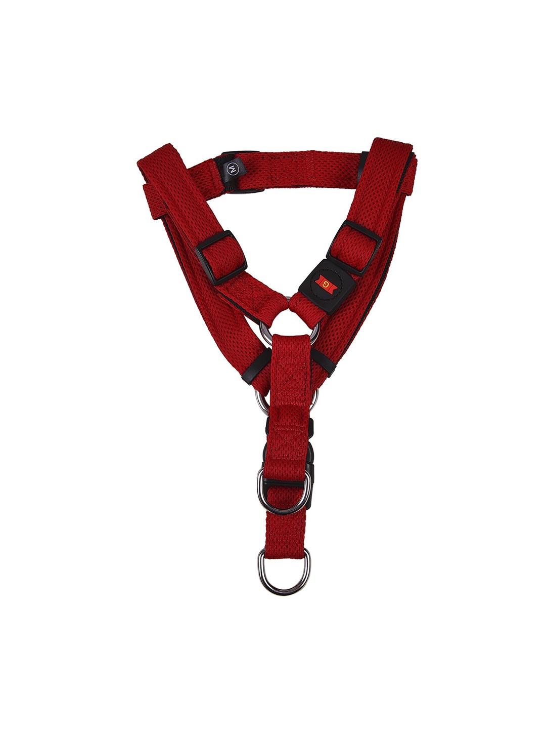 

GLENAND Pink Solid Medium Dog Harness, Red