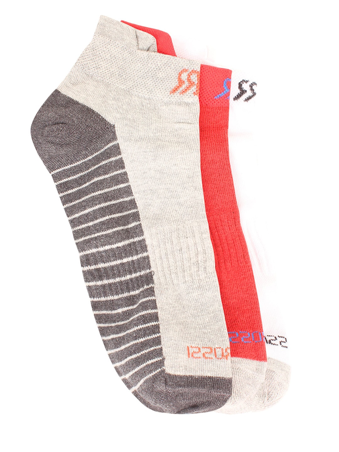 

ROMEO ROSSI Men Pack Of 3 Assorted Ankle-Length Socks