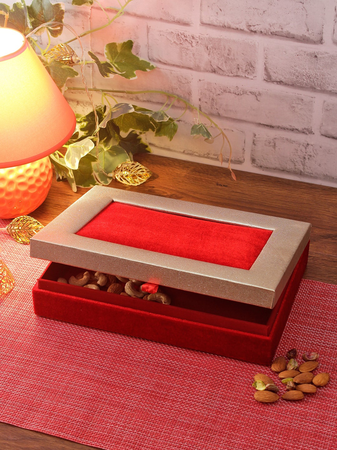 

Aapno Rajasthan Red Wooden Multipurpose Box