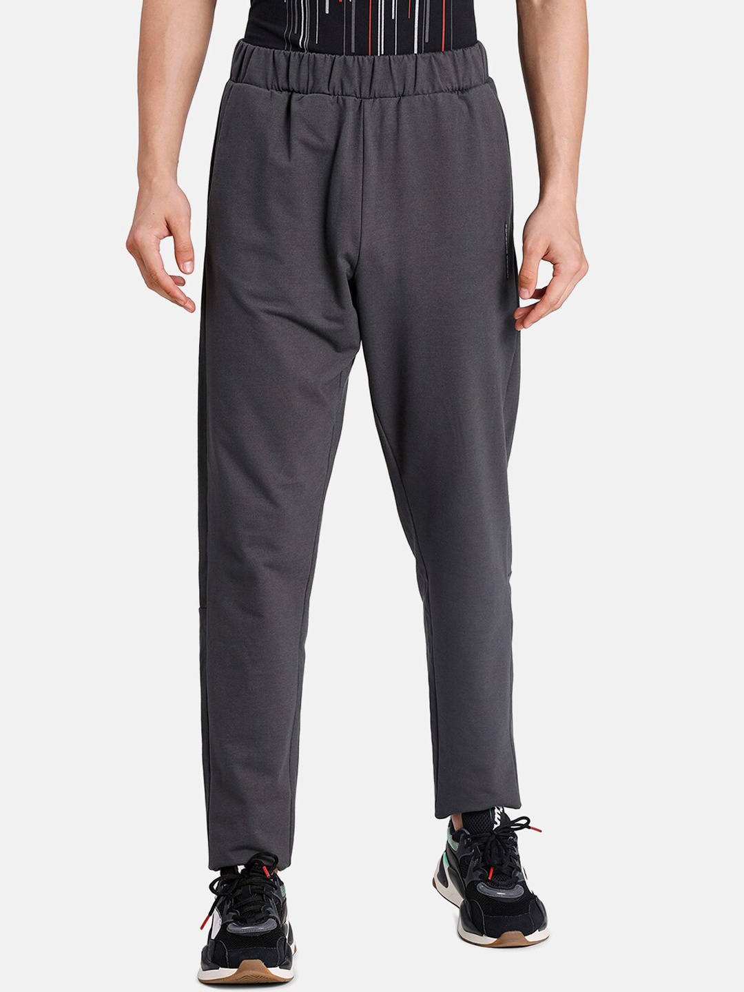 

PUMA Motorsport Men Charcoal Grey Porsche Design T7 Reflective Logo Track Pants