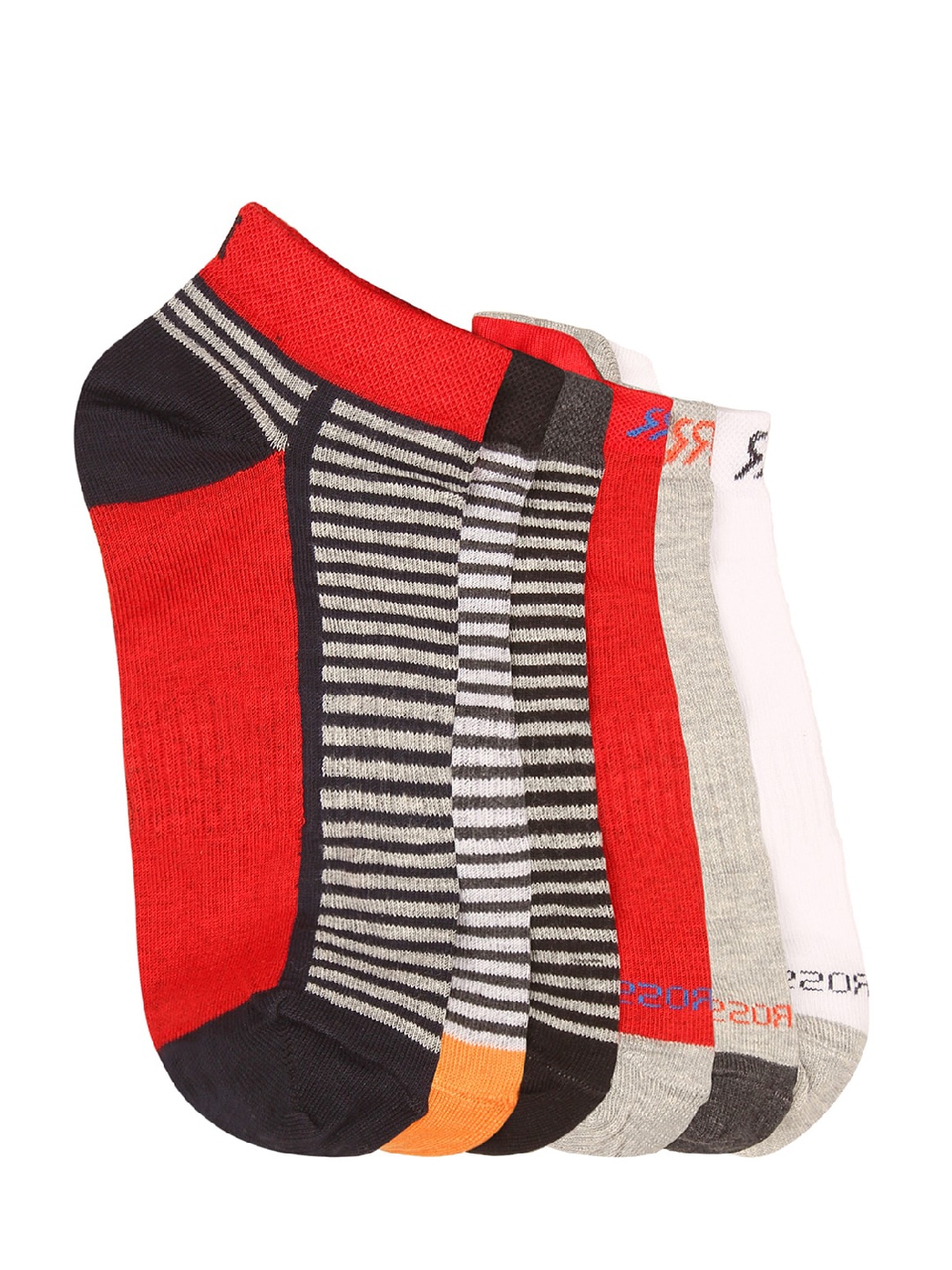 

ROMEO ROSSI Men Pack Of 6 Assorted Ankle-Length Socks