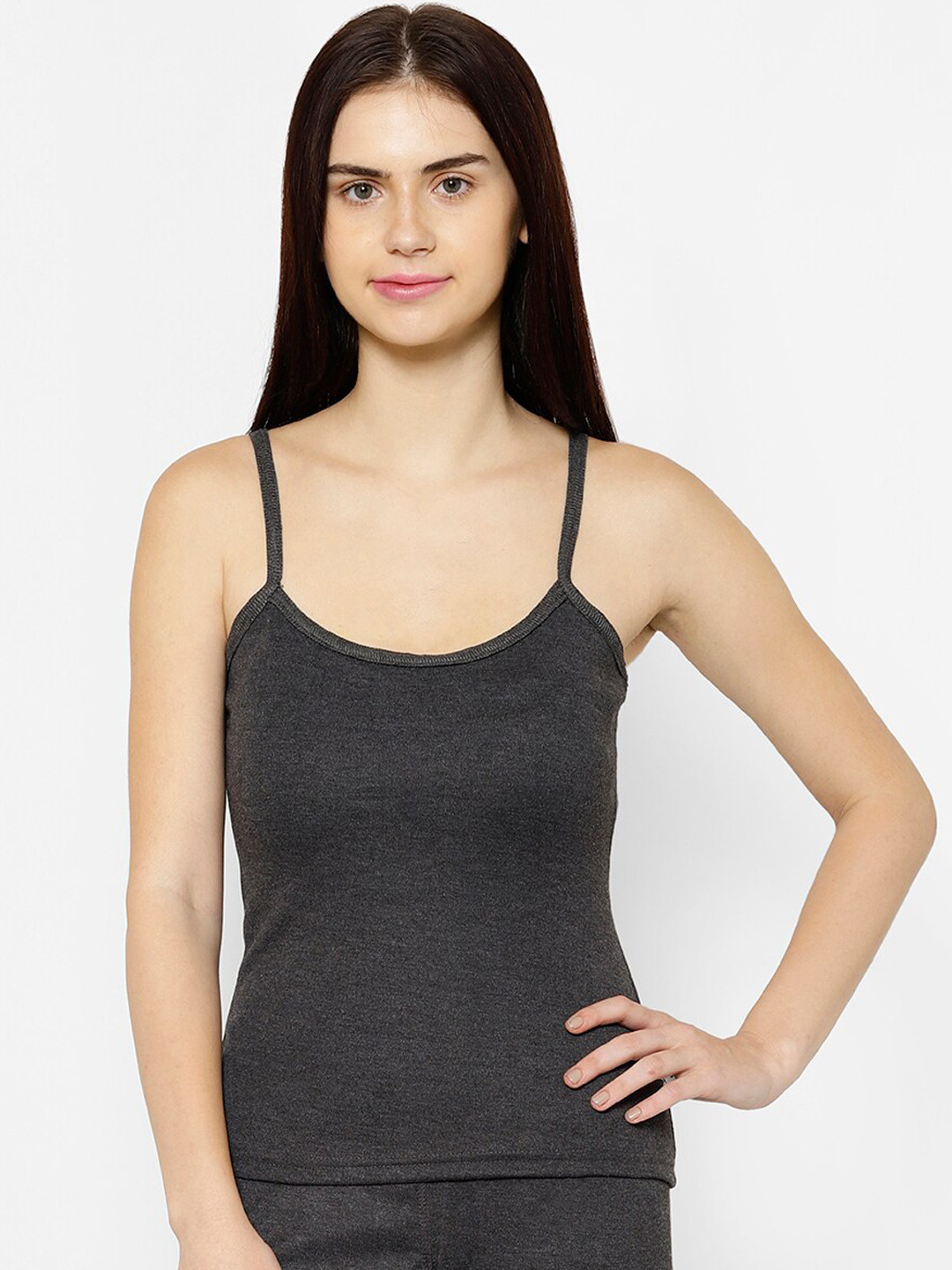 

VIMAL JONNEY Women Black Solid Thermal Top