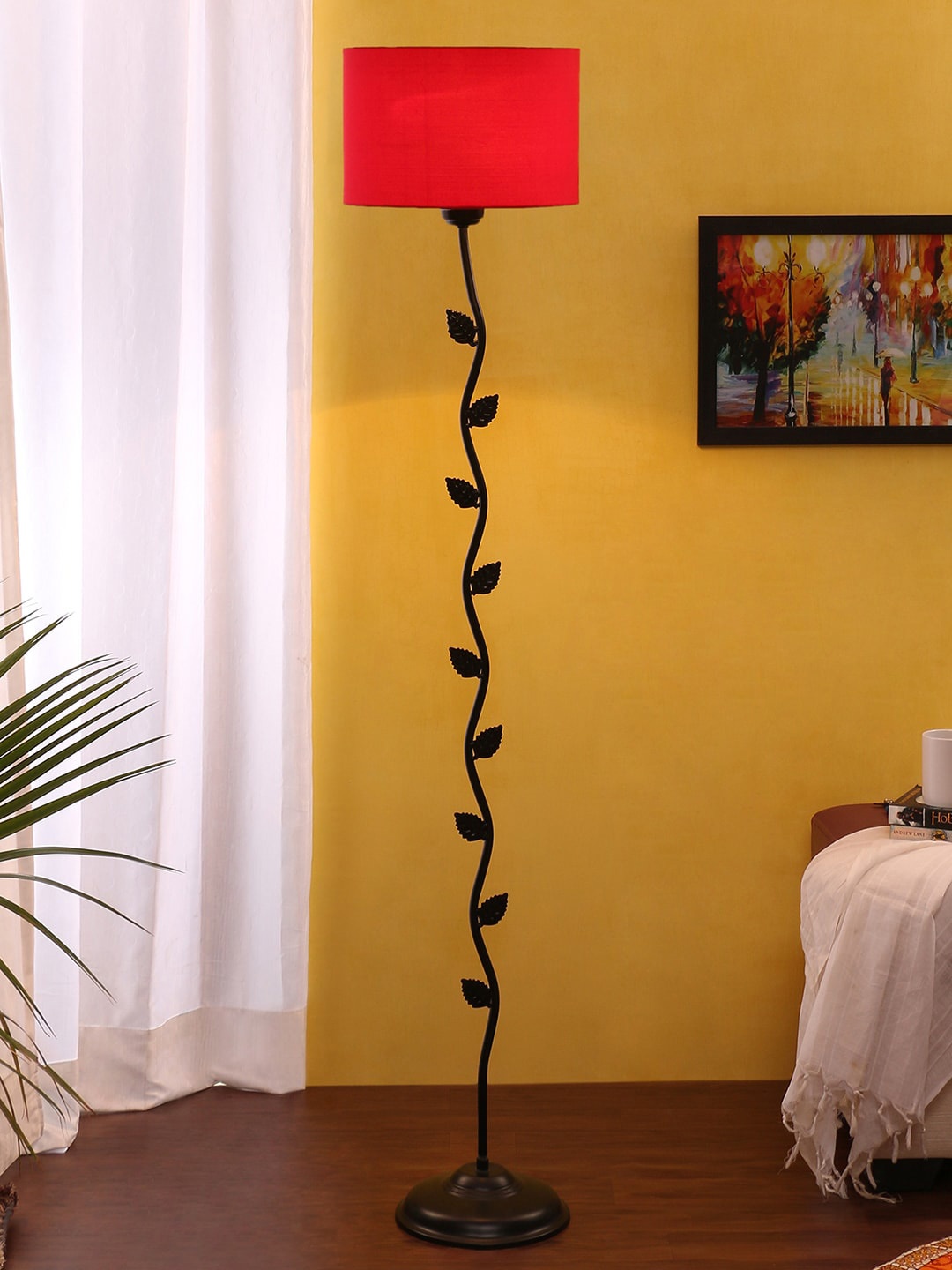 

Devansh Red & Black Solid Contemporary Club Lamp
