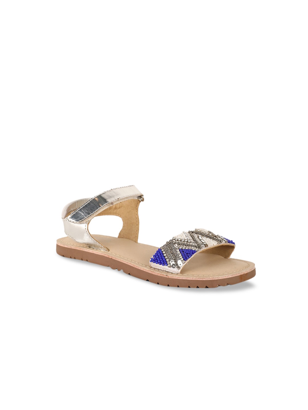 

Bubblegummers Girls Silver-Toned Embellished Flats