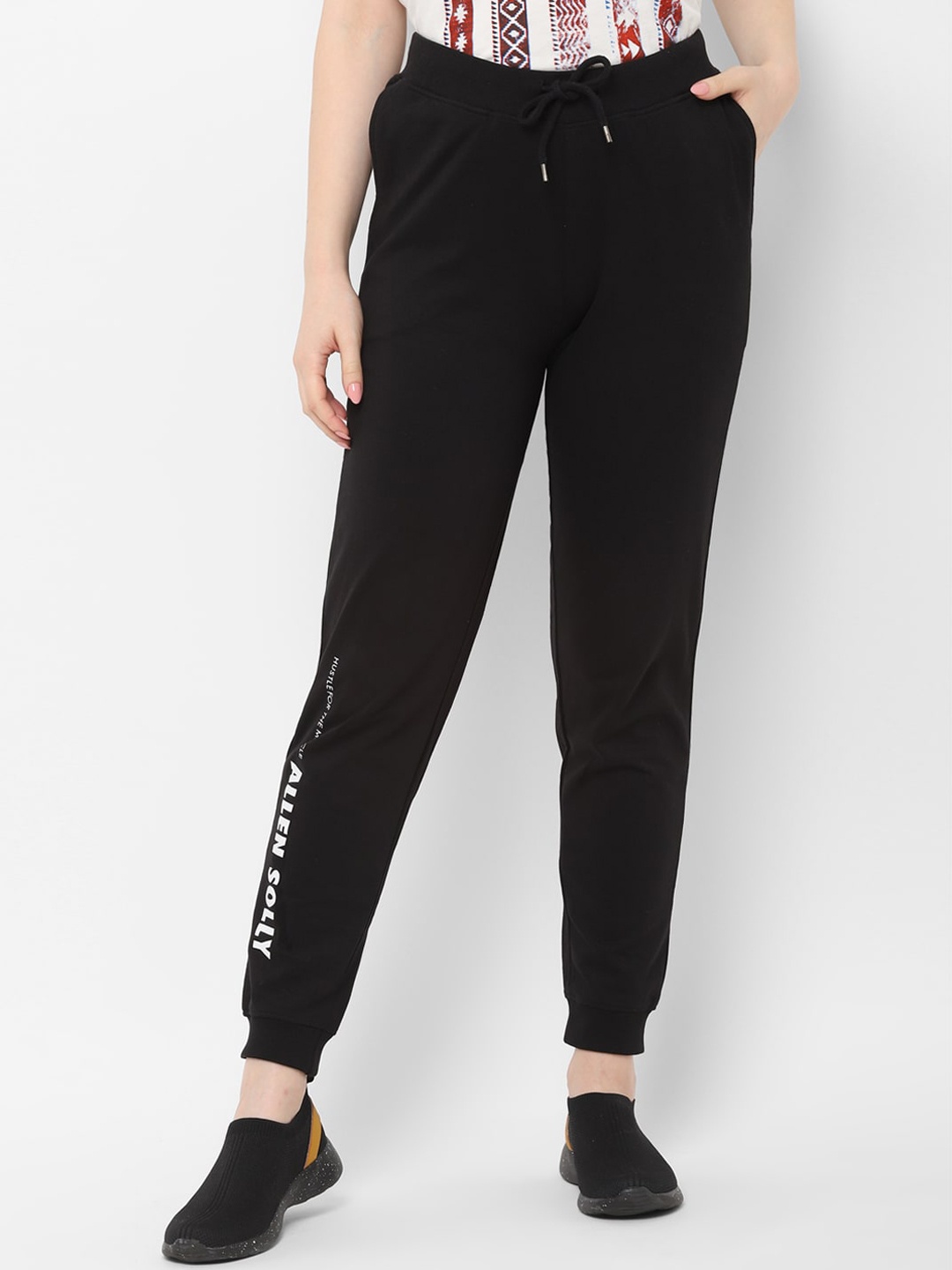 

Allen Solly Woman Women Black Regular Fit Solid Joggers