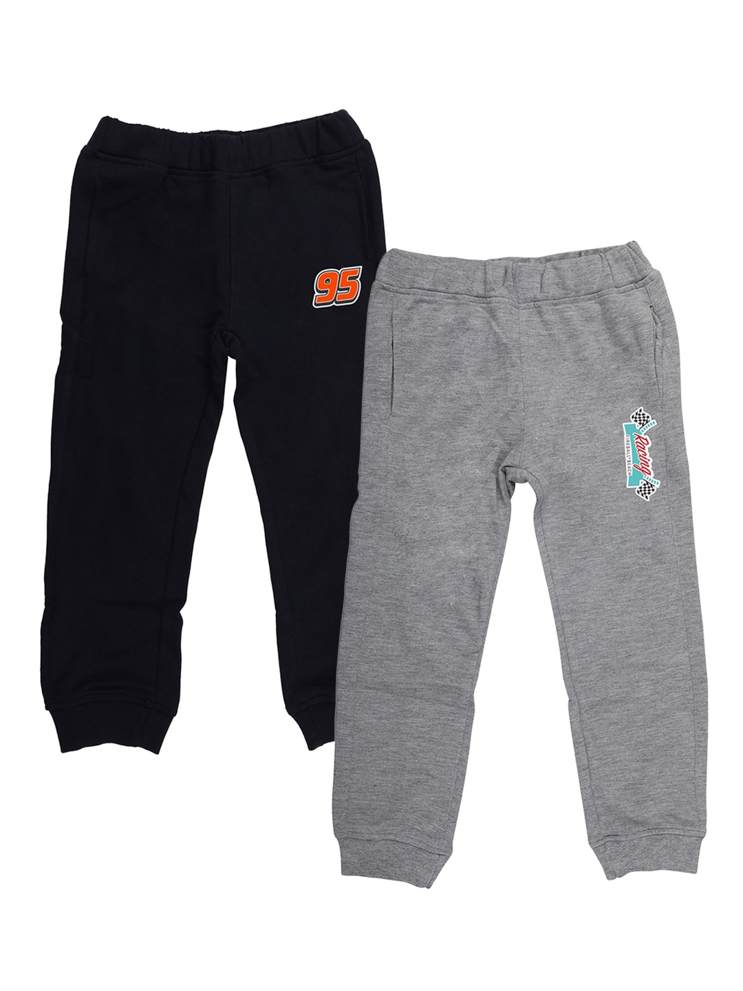 

YK Disney Boys Pack Of 2 Solid Slim-Fit Joggers, Multi