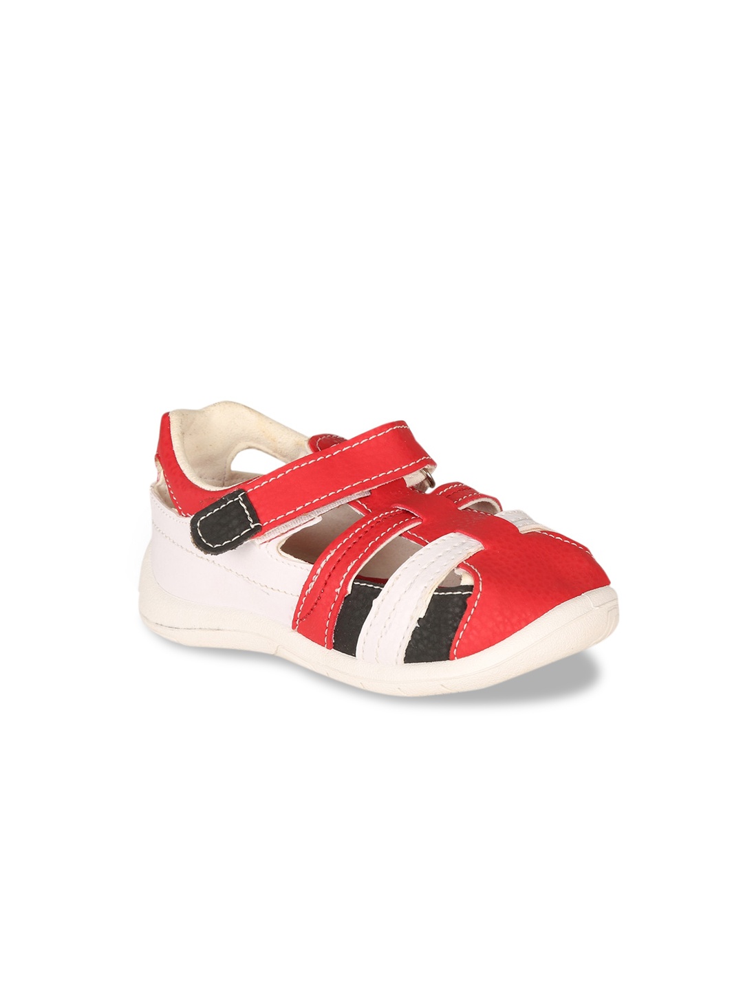 

Bubblegummers Boys Pink & White Shoe-Style Sandals
