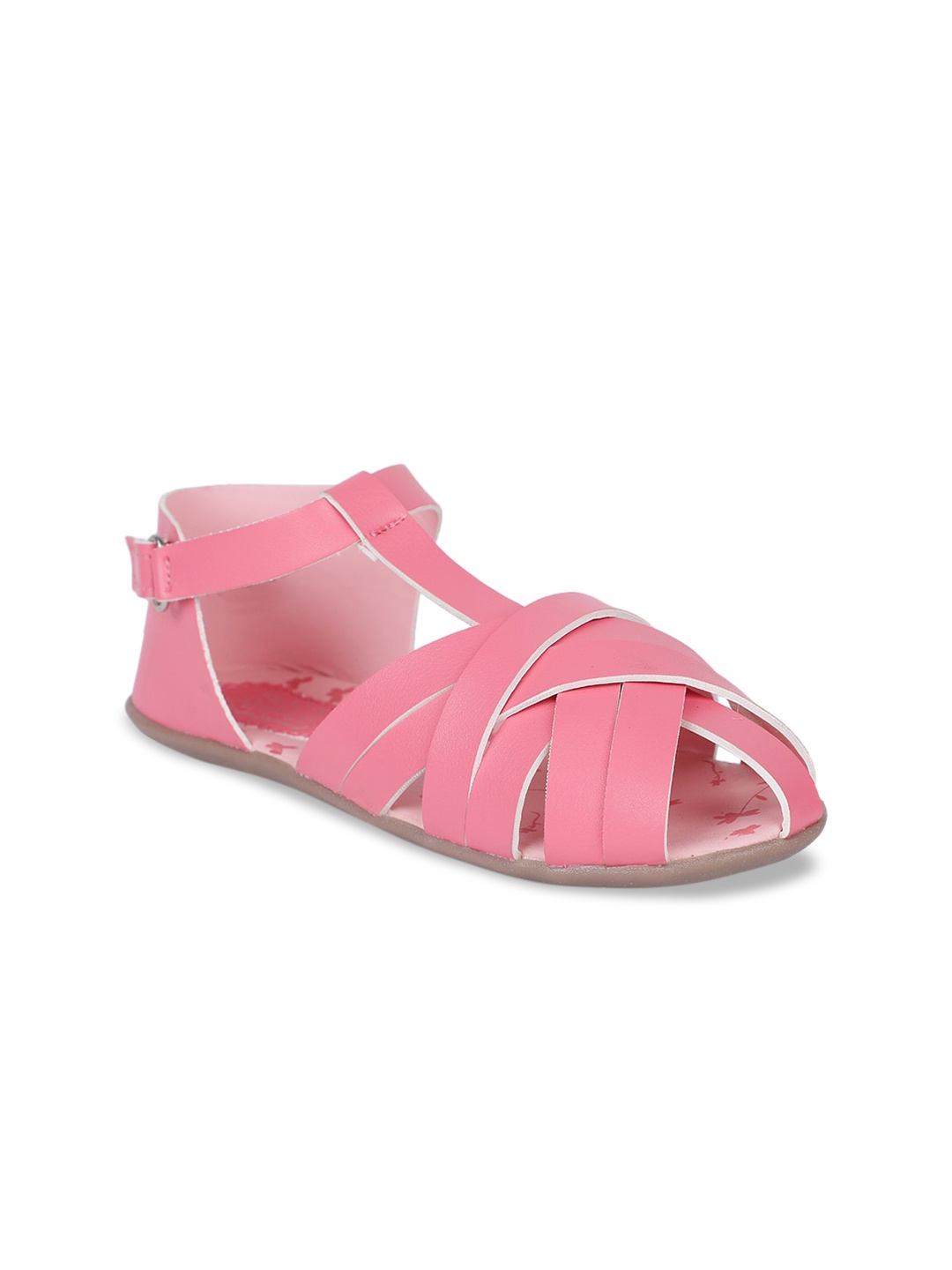 

Bubblegummers Girls Pink Solid Flats