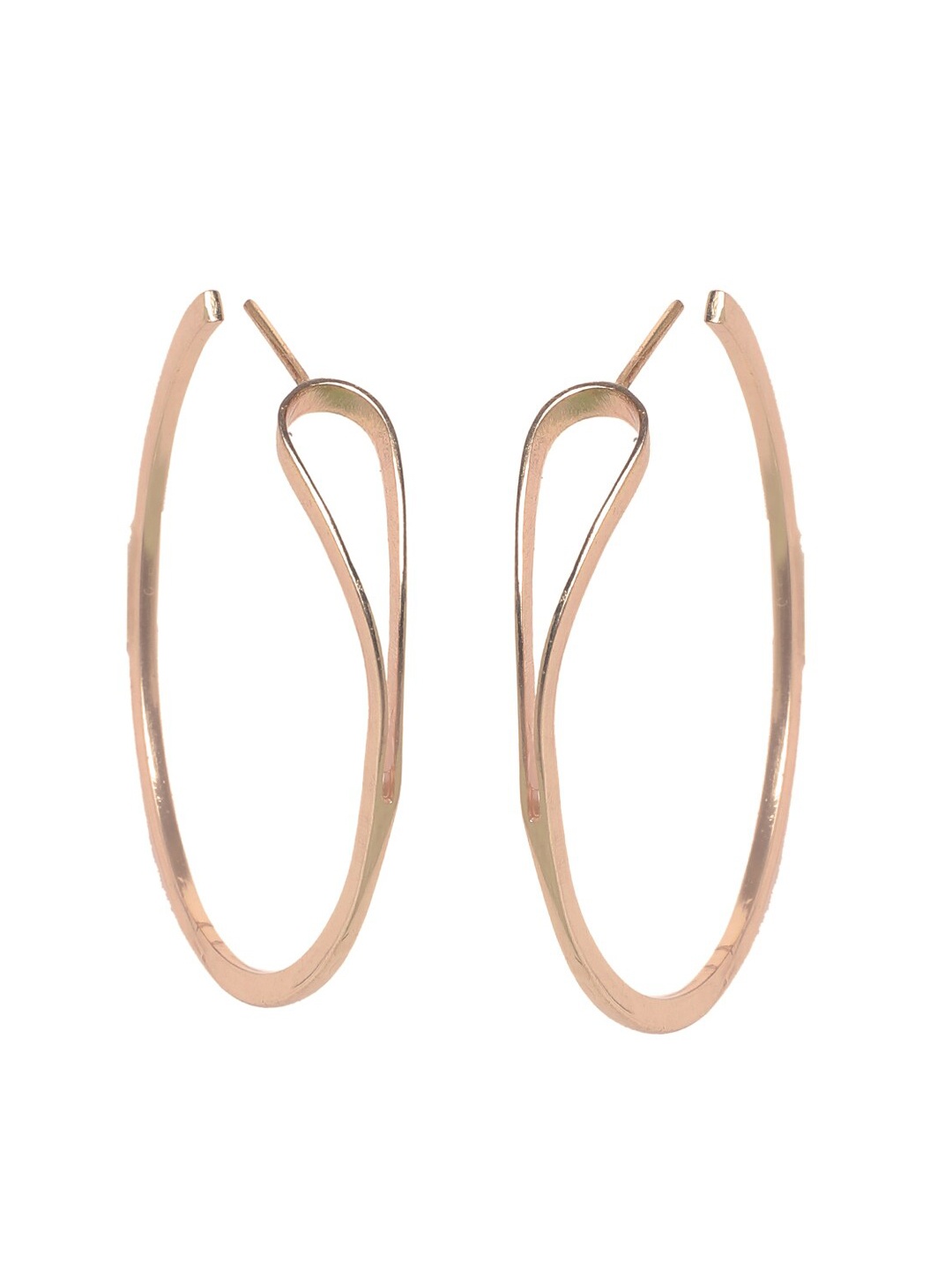 

INDYA Gold-Plated Circular Hoop Earrings