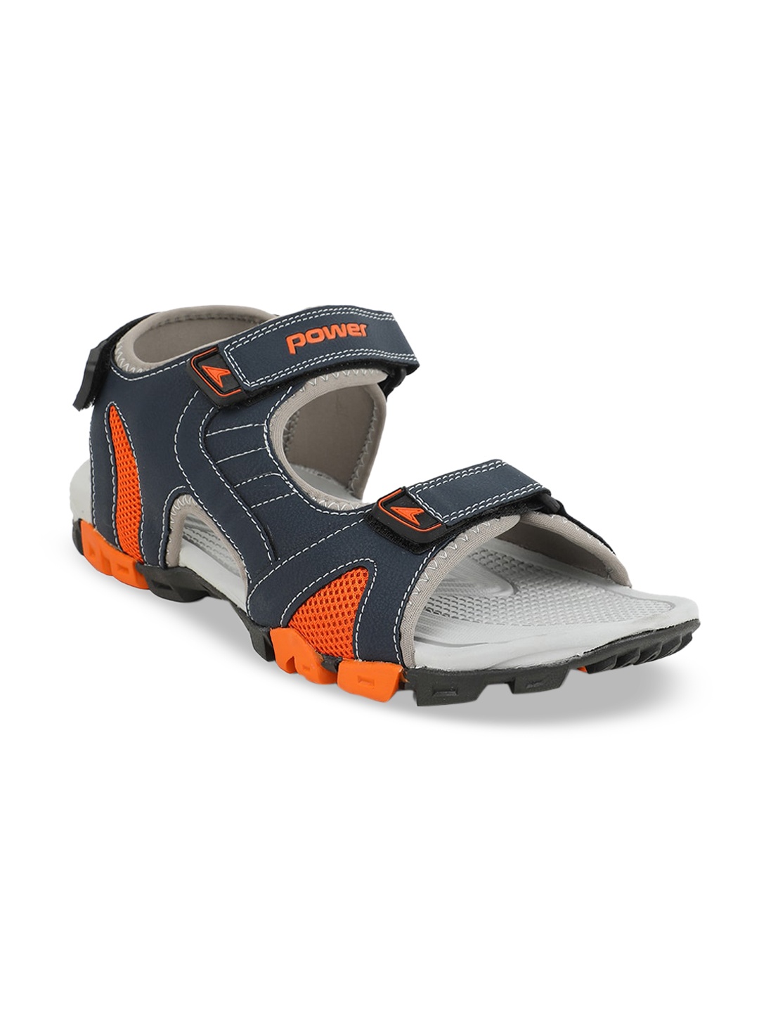 

Power Men Grey Solid Sports Sandals