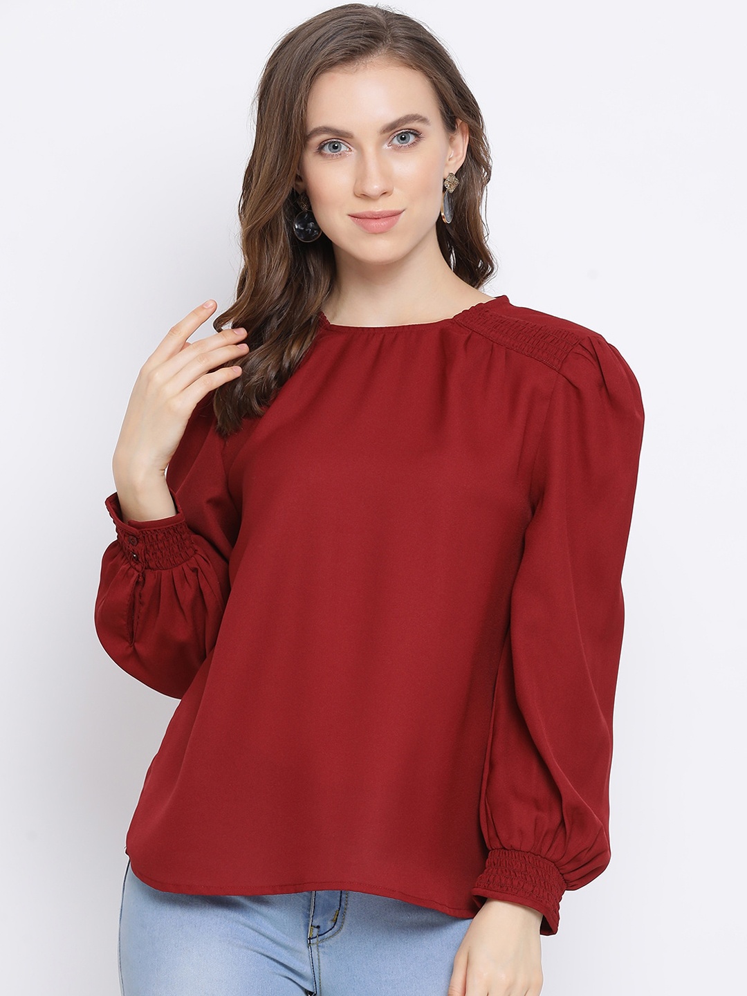

Oxolloxo Women Red Solid Top