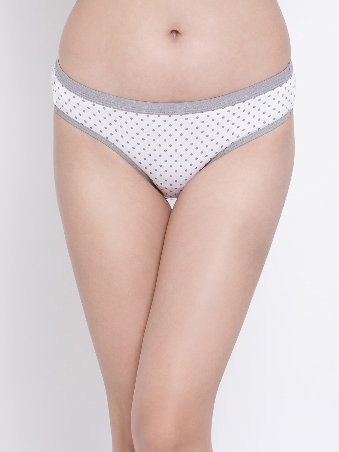 

Clovia Women White & Grey Printed Bikini Briefs PN3344D18XXL
