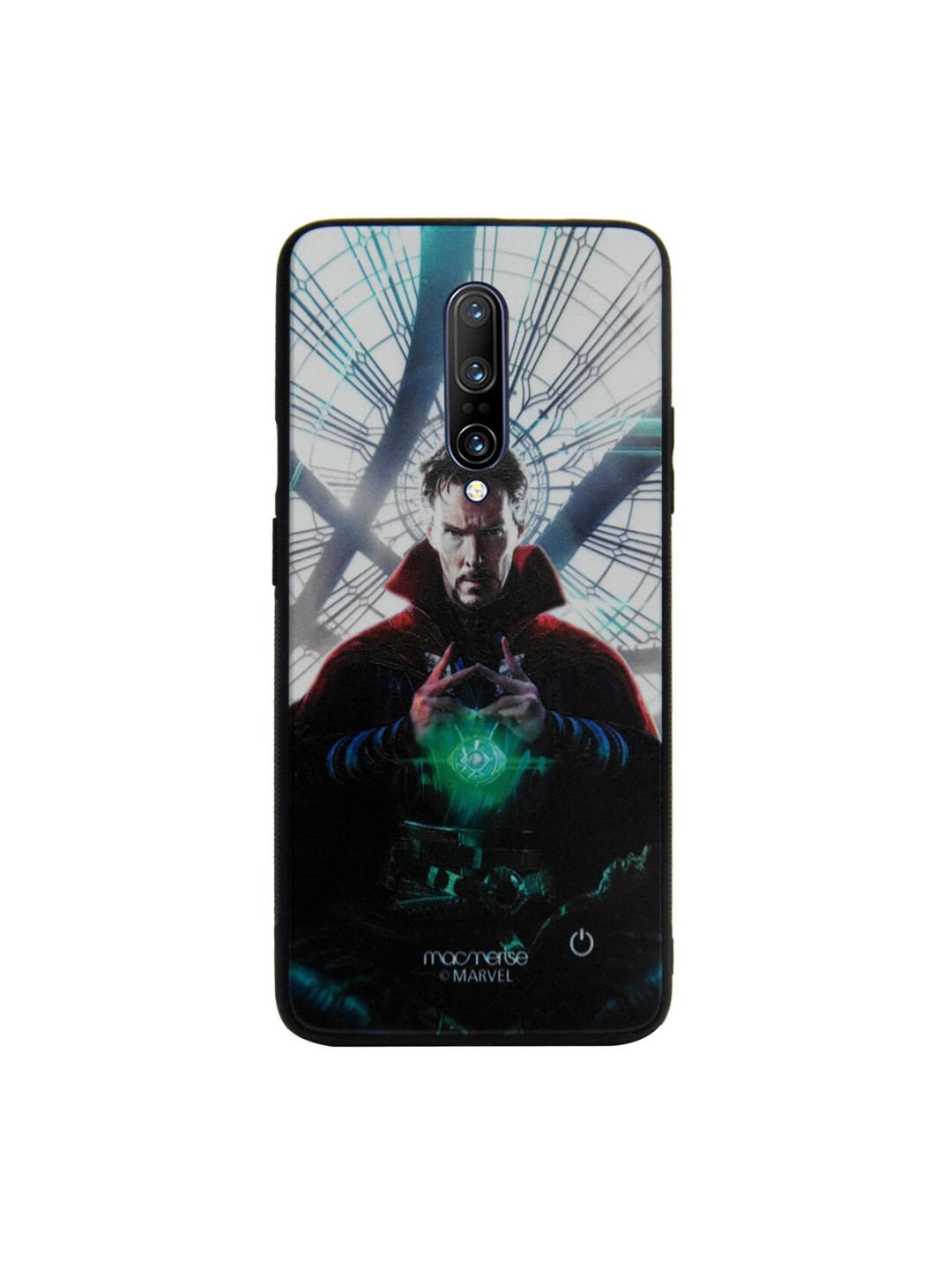

macmerise White & Black Marvel Comics Eye of Agamotto Lumous OnePlus 7 Pro Back Case