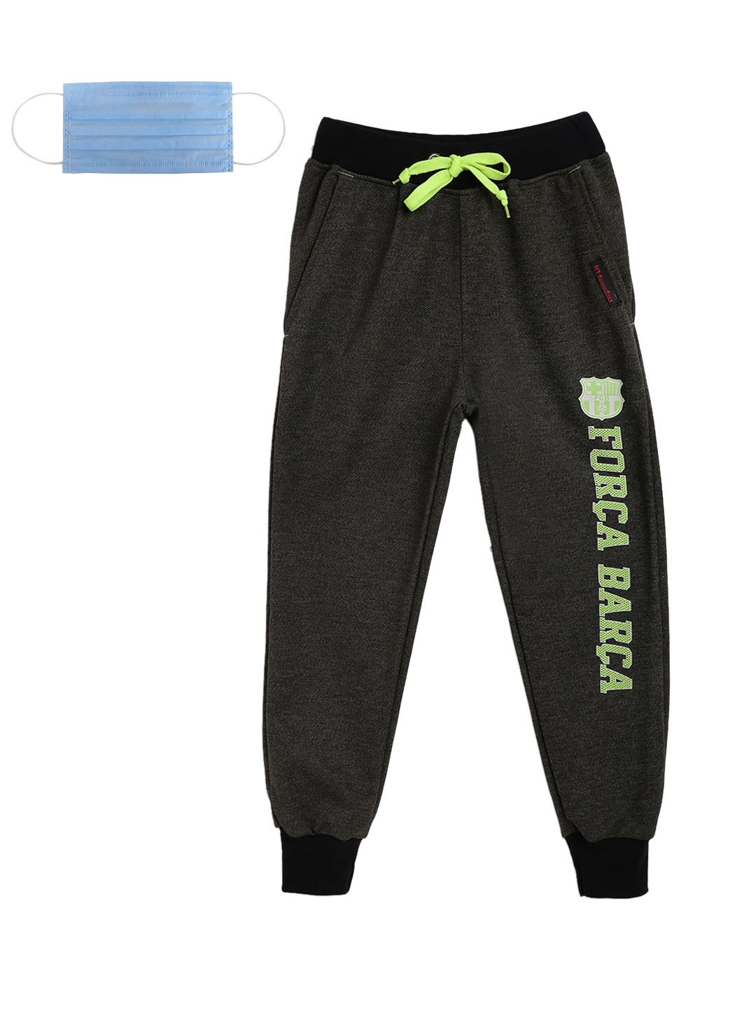 

Lil Tomatoes Boys Grey Printed Joggers